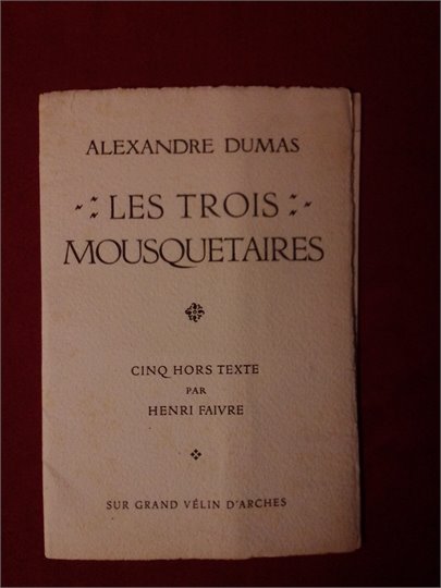 " Les Trois Mousquetaires" cinq hors texte par Henry Faivre