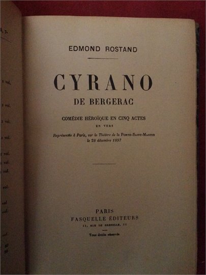 Rostand  Cyrano de Bergerac