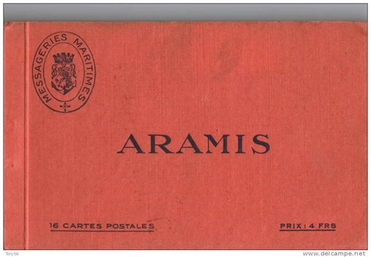 messageries maritimes carnet 16 cpa ARAMIS