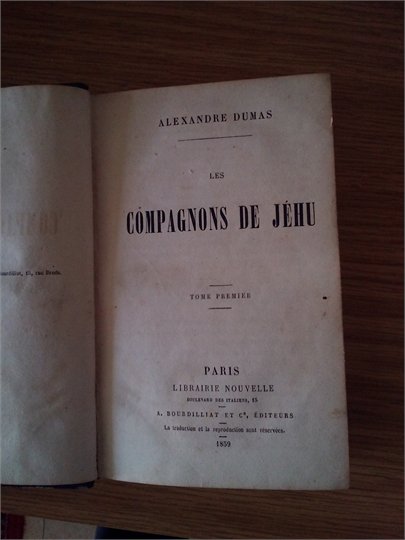 Dumas  Les compagnons de Jehu (1859)