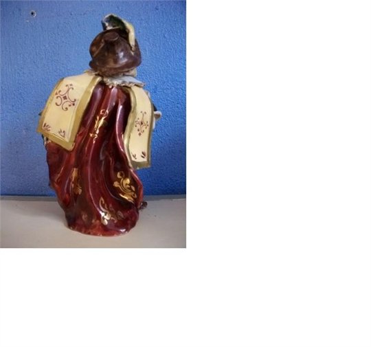 Vintage Italian faience musketeer