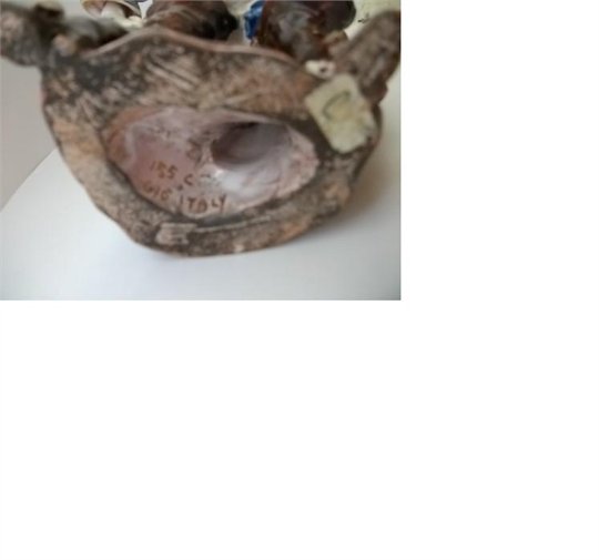 Vintage Italian faience musketeer