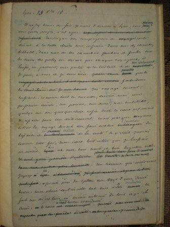 A.Dumas (fils) "Un paquet de lettres" manuscrit