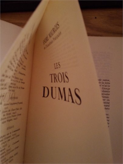 André Maurois "Les Trois Dumas"  avec envoi