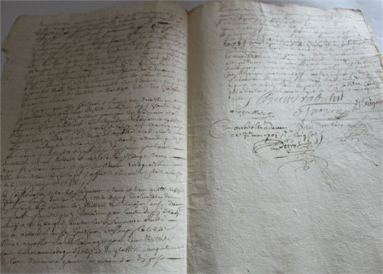 Document signature autographe du fils aine Roger de Rabutin Bussy-Rabutin
