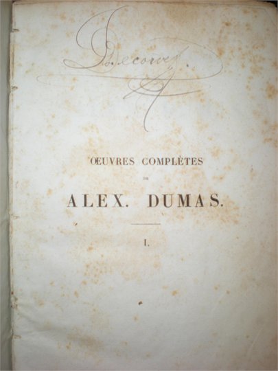 Dumas  Théatre 6 volumes 1834-1836