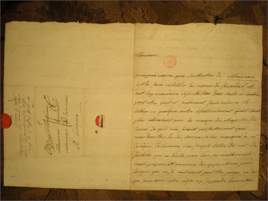 GROUP OF HANDWRITTEN LETTERS L'ABBE DE CAMBON