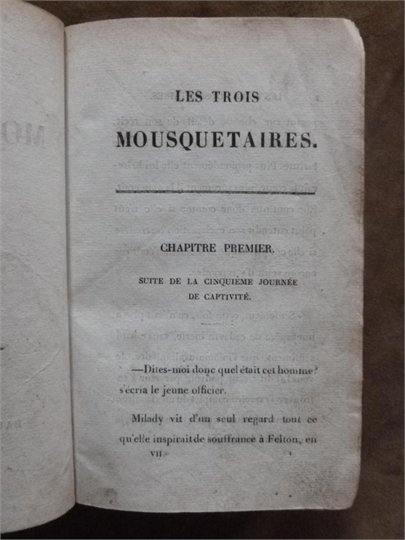 Dumas Les trois mousquetaires (1844)