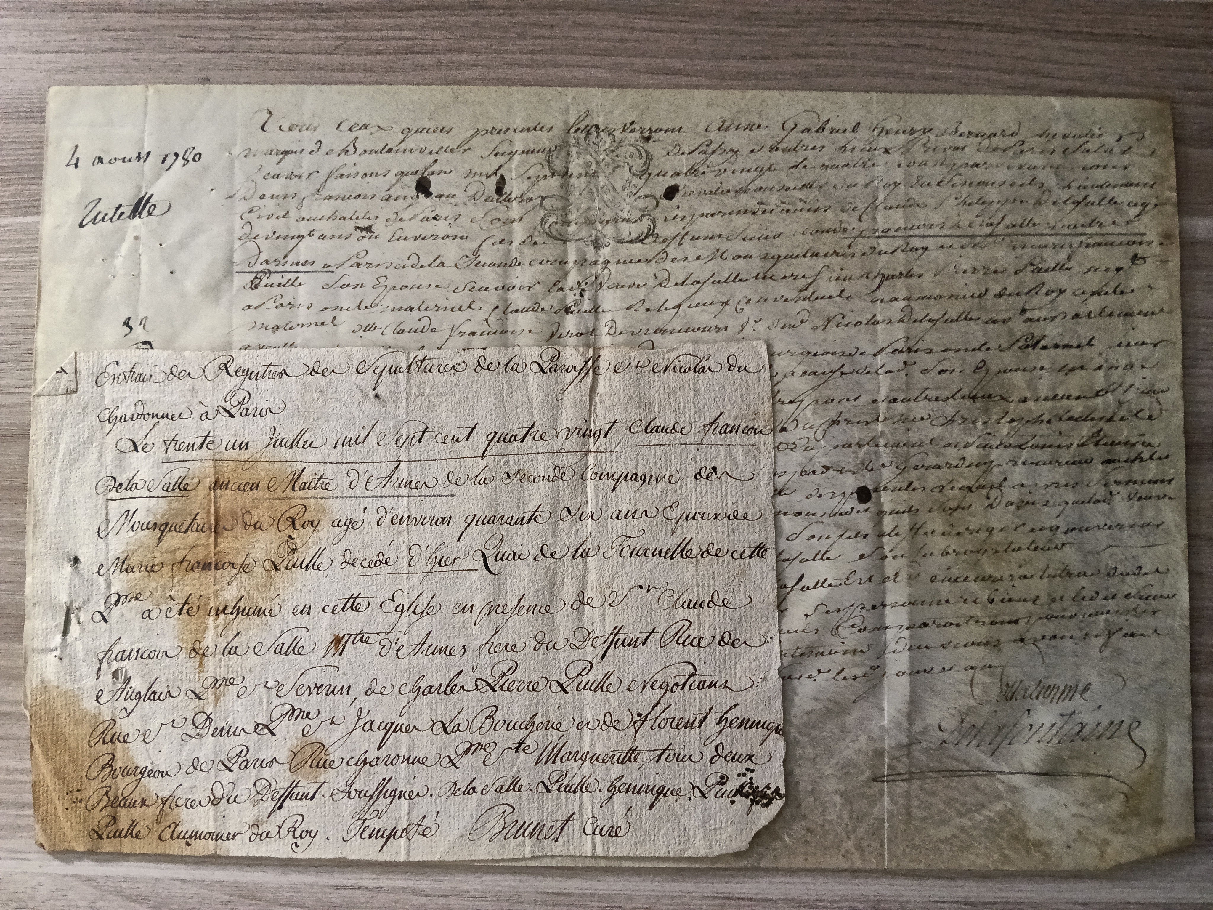 M. Delasalle   Contrat de mariage