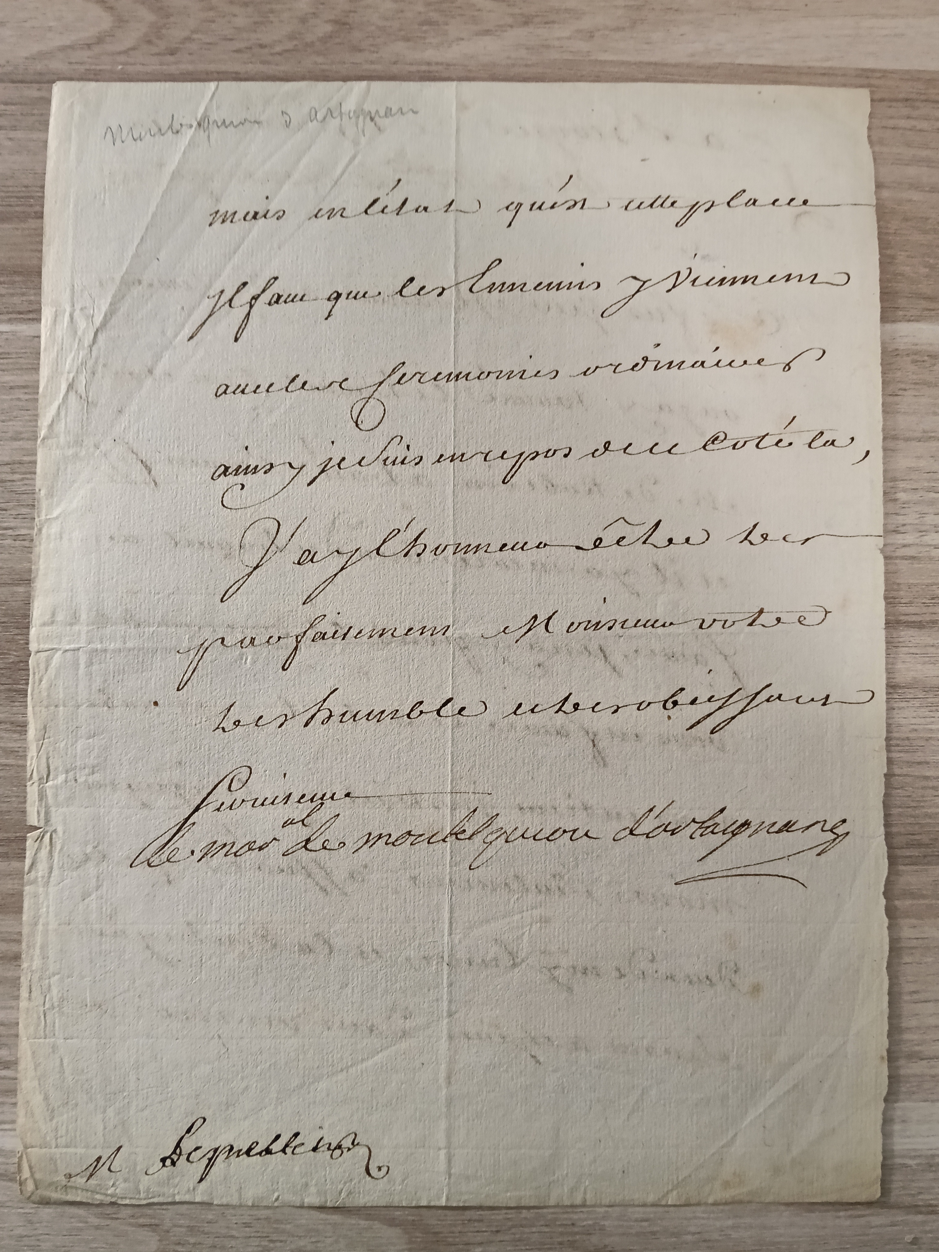 Montesquiou d'Artagnan   LAS 1710