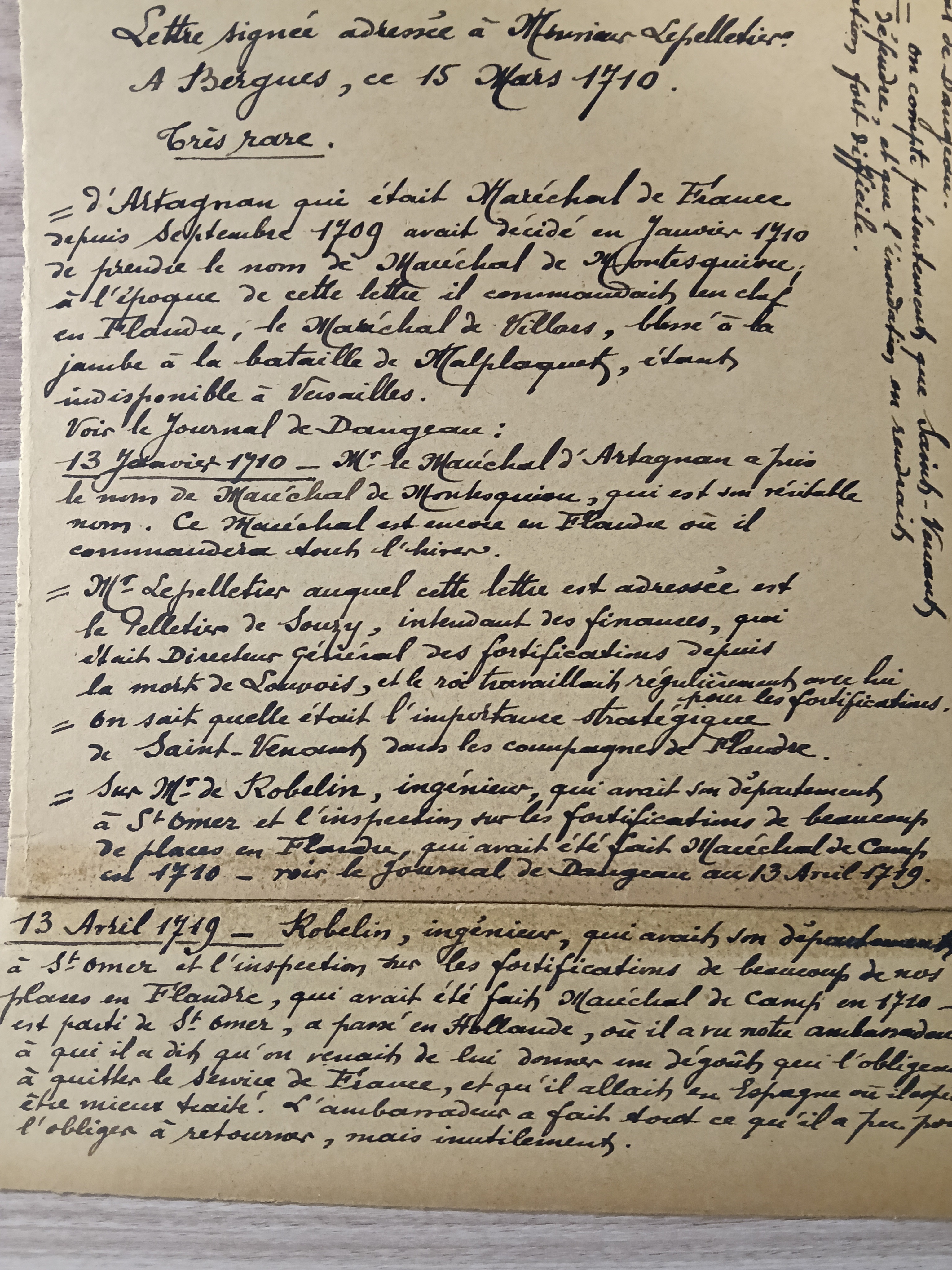 Montesquiou d'Artagnan   LAS 1710
