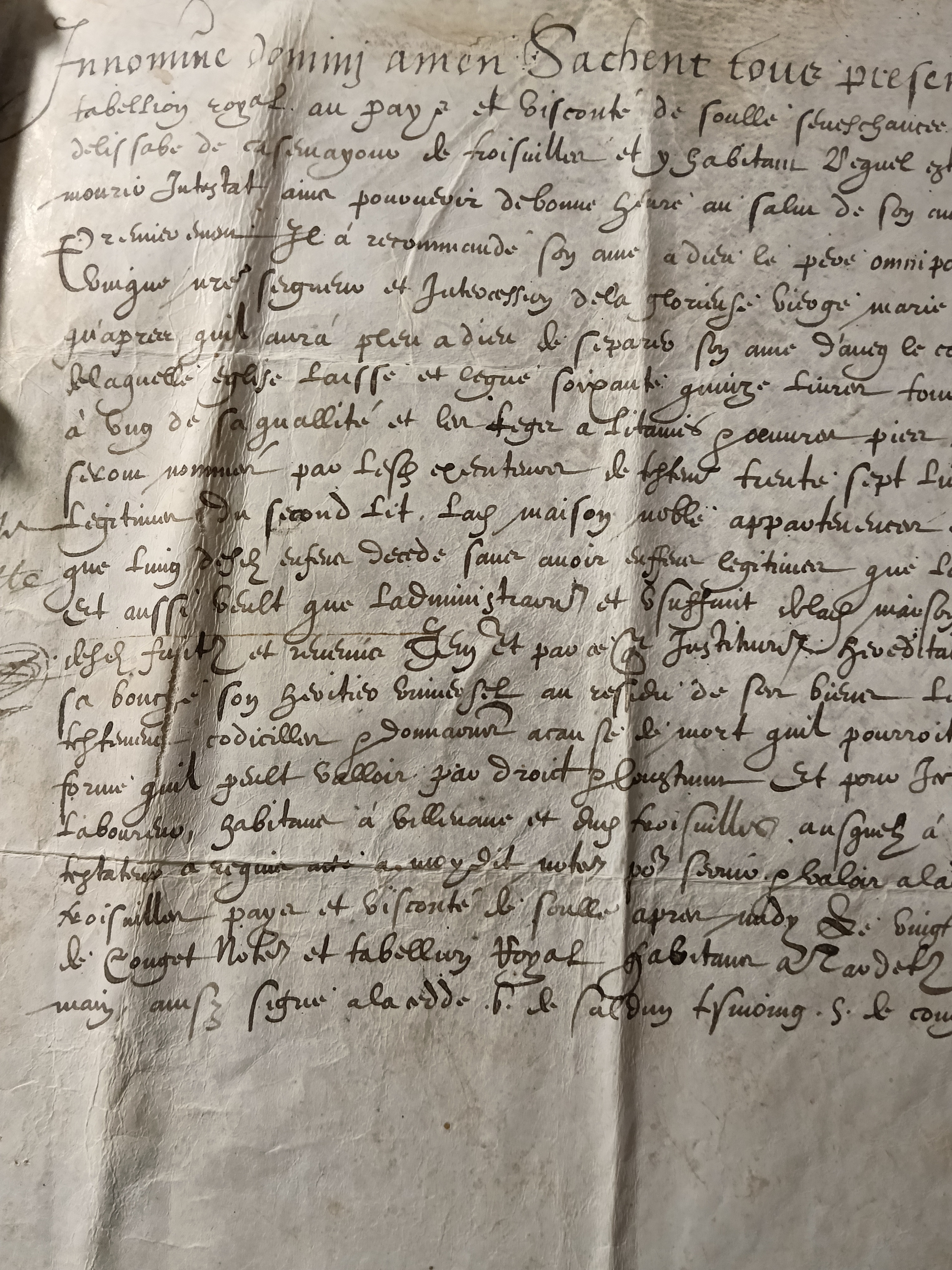 Jean du Peyre  Testament  1611
