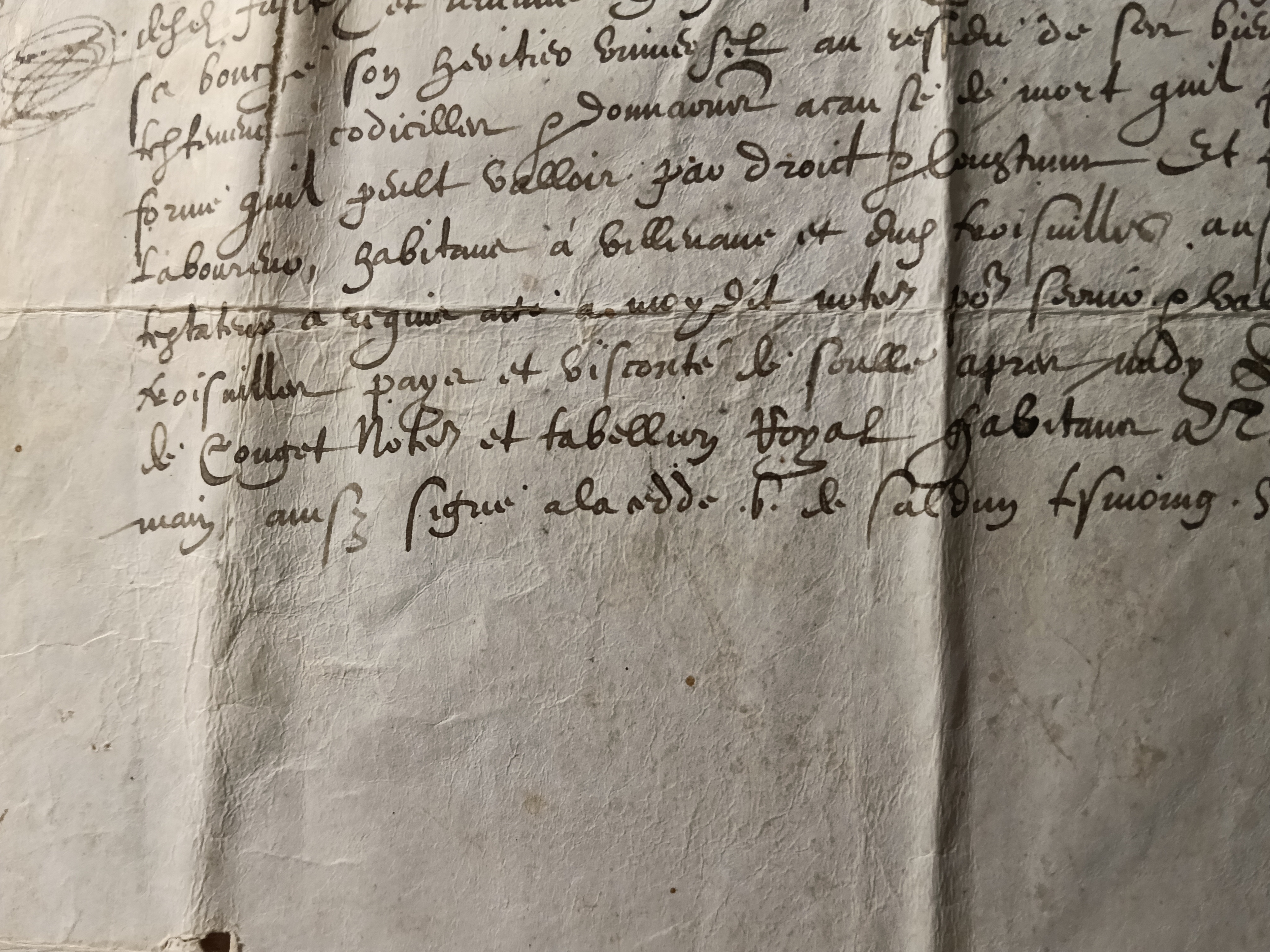 Jean du Peyre  Testament  1611