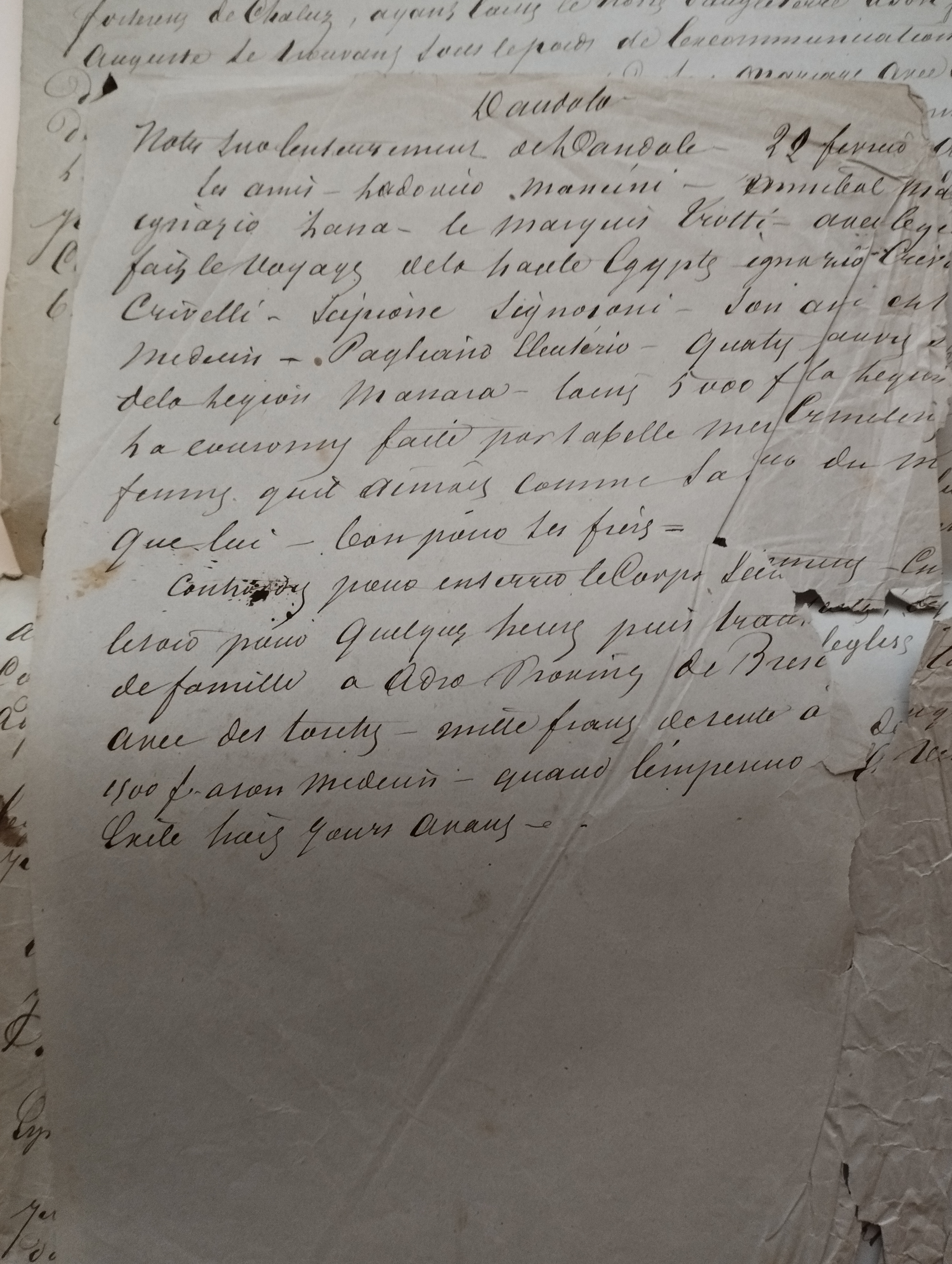 Alexandre DUMAS  Manuscrit autographe, Henri Dandolo ou la Conquête de Constantinople, chronique vénitienne