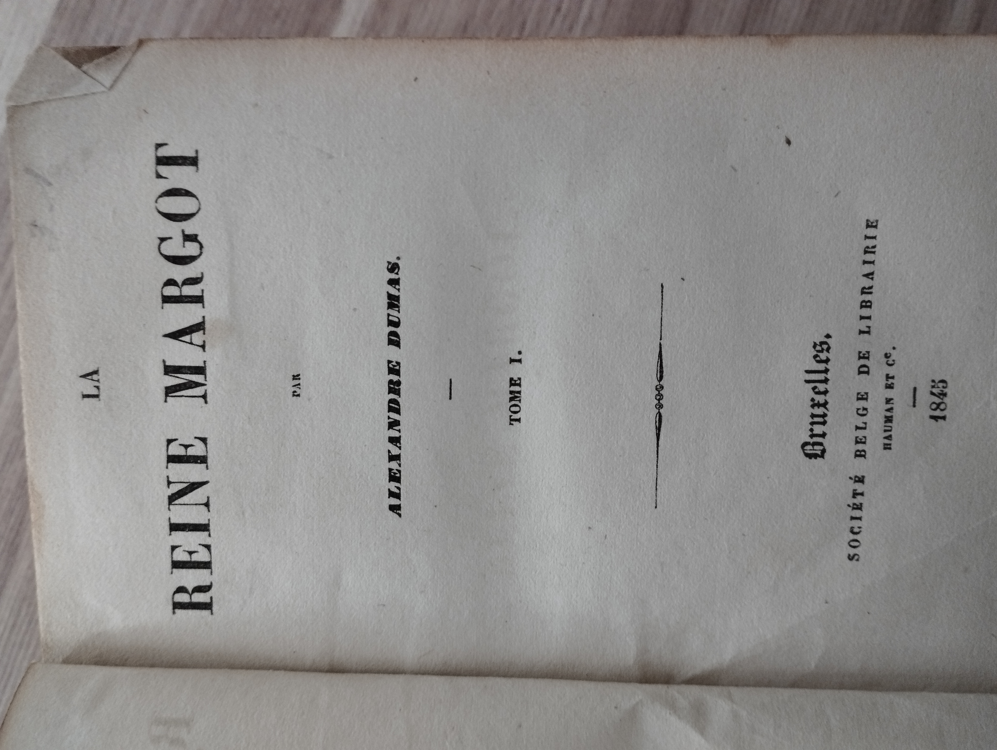A.Dumas  La Reine Margot  (contrefacon 1845)