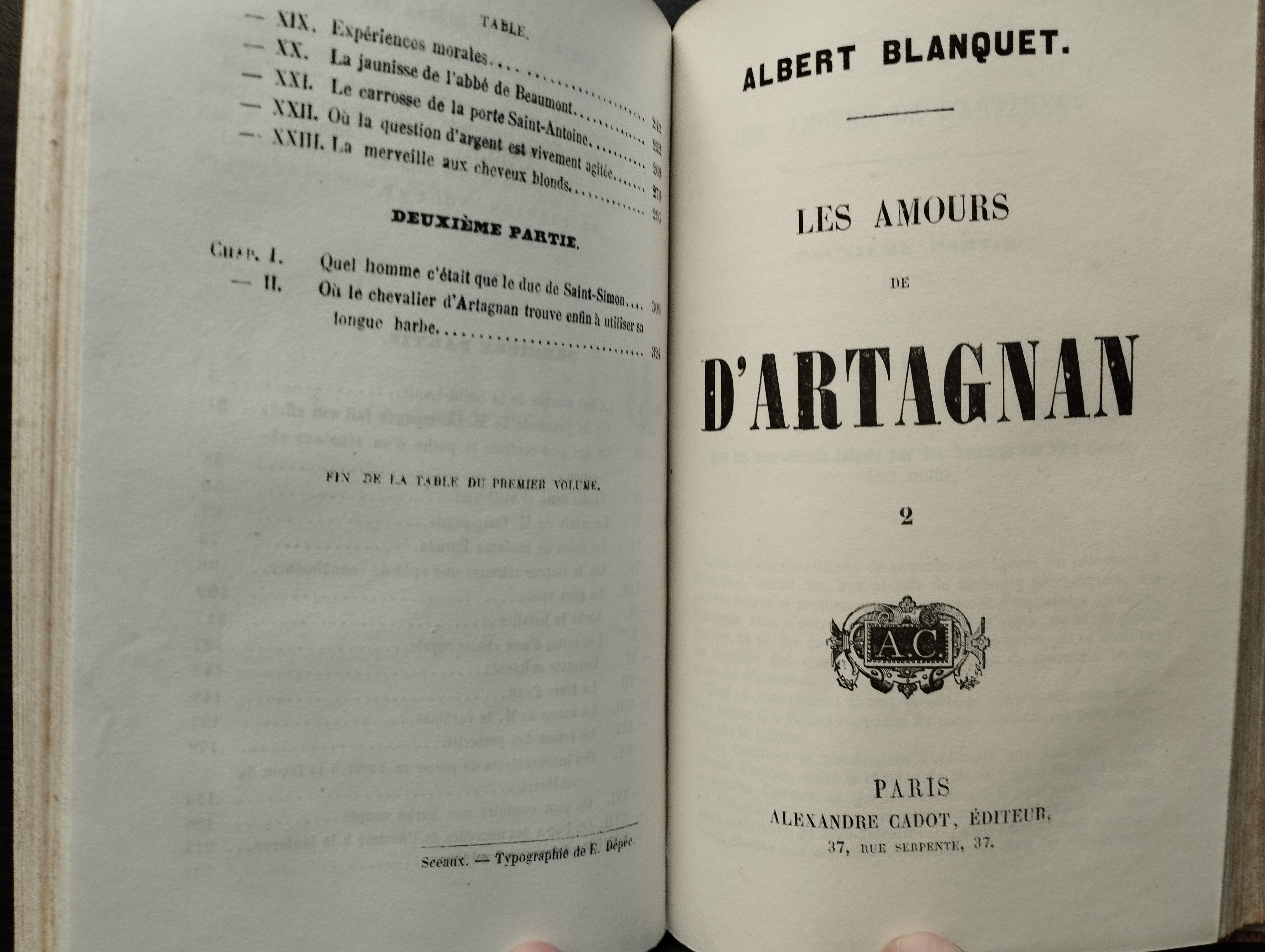 Albert Blanquet  Les Amours de d’Artagnan