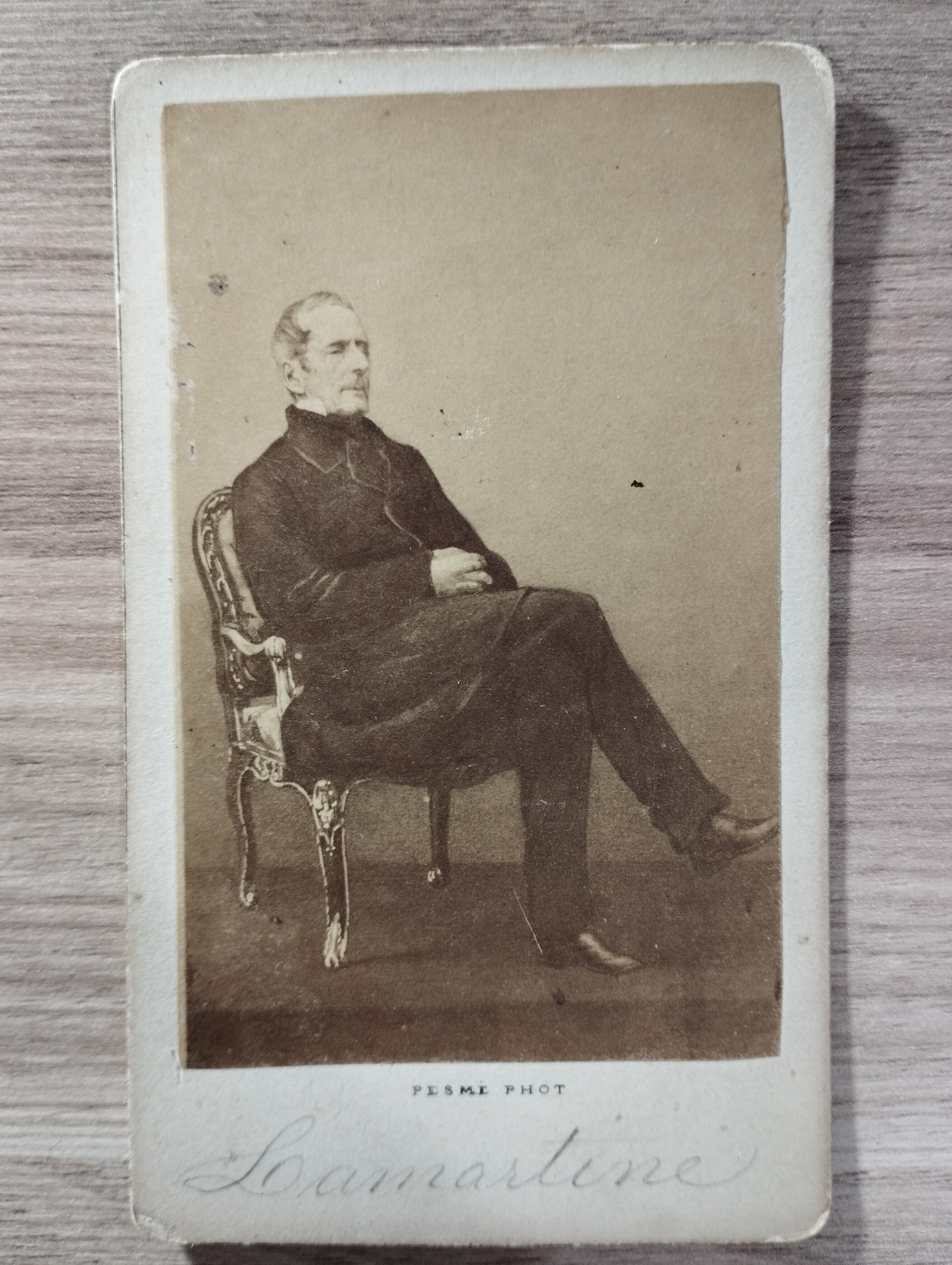 CDV  Alphonse de Lamartine