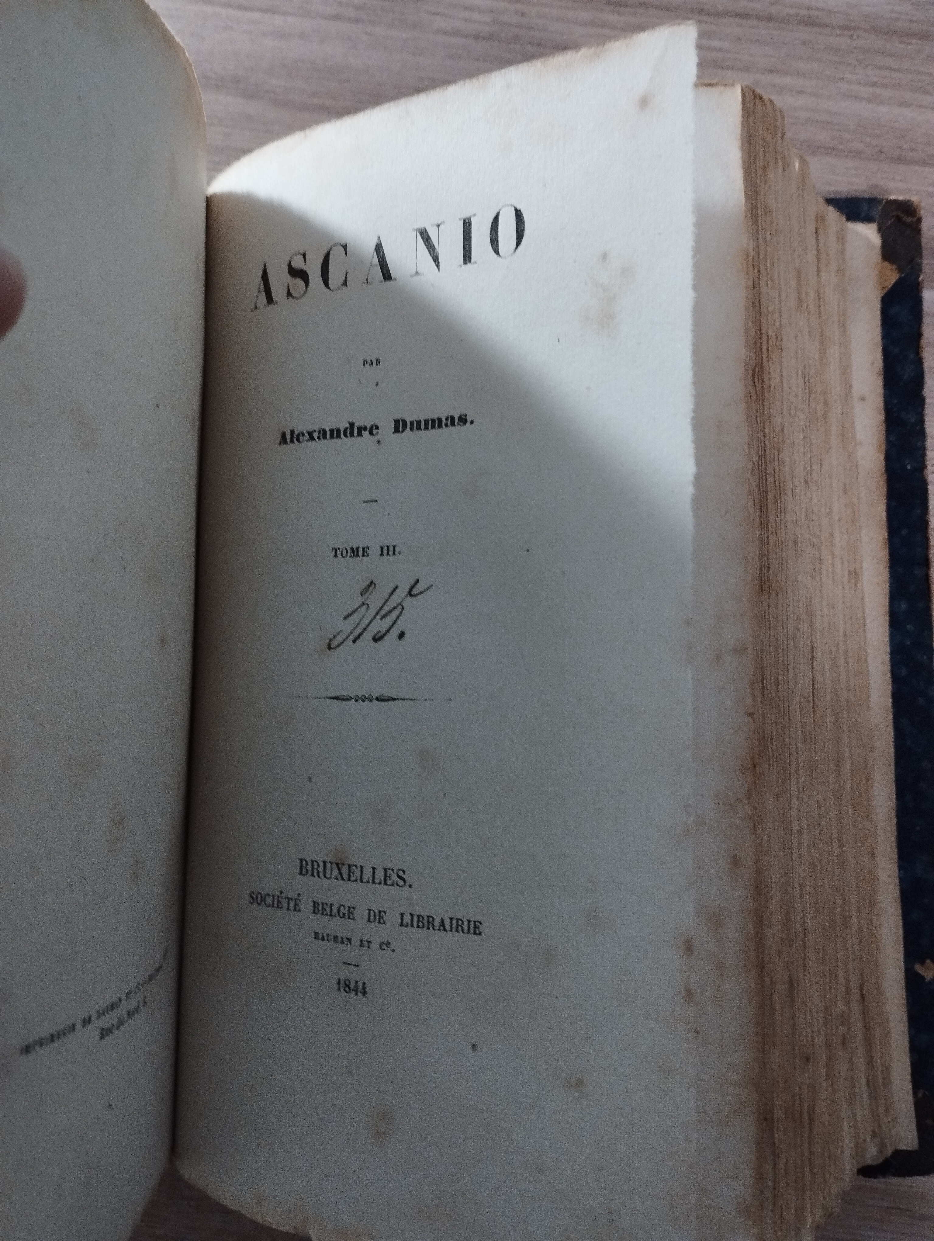 A.Dumas  Ascanio tt.1-3 (Bruxelles 1844)