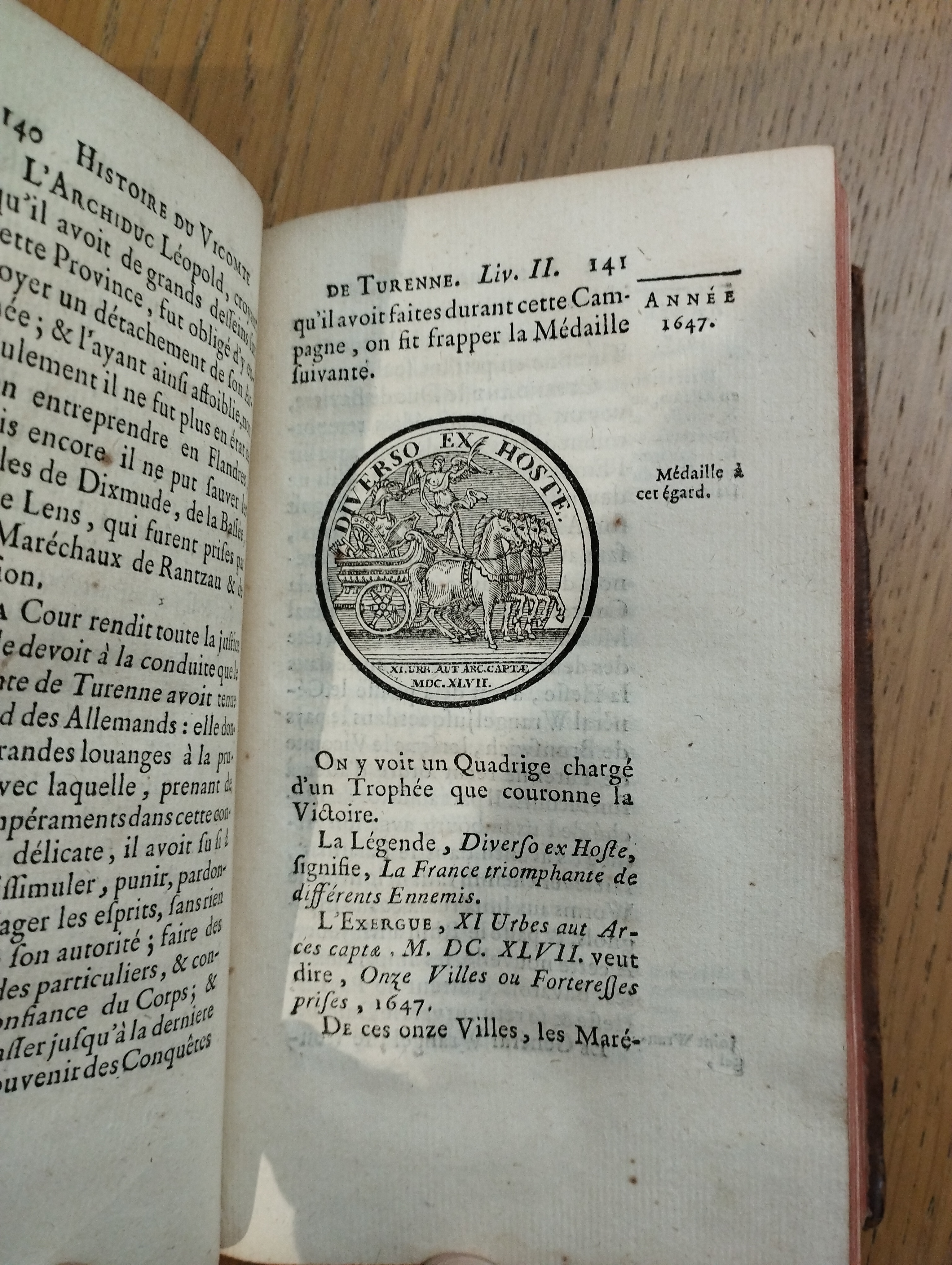 Francois Raguenet   Histoire Du Vicomte De Turenne  (2tt en 1 vol,1769)