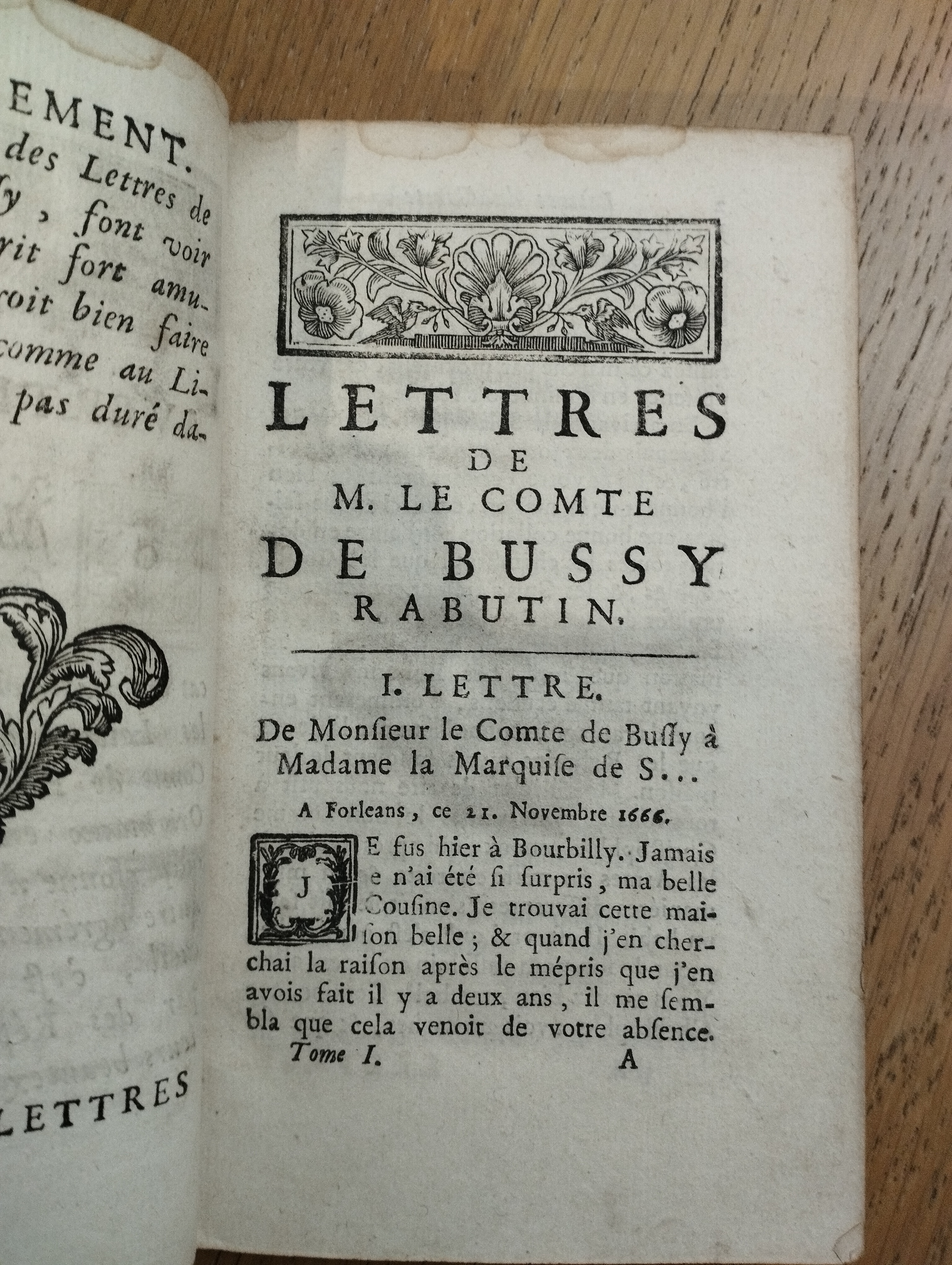 R.Rabutin  les lettres (pp. 1-3, 1737)