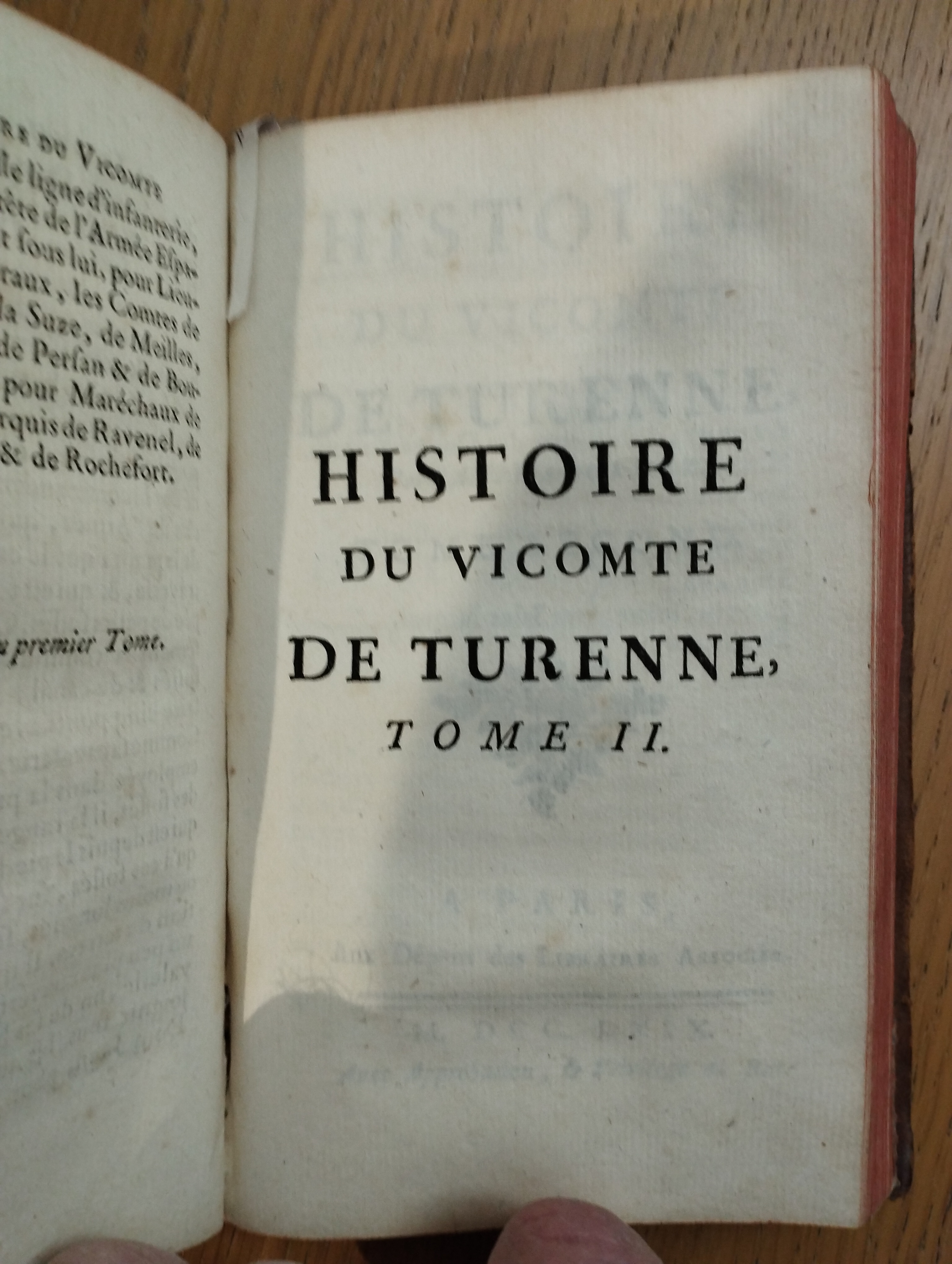 Francois Raguenet   Histoire Du Vicomte De Turenne  (2tt en 1 vol,1769)   2