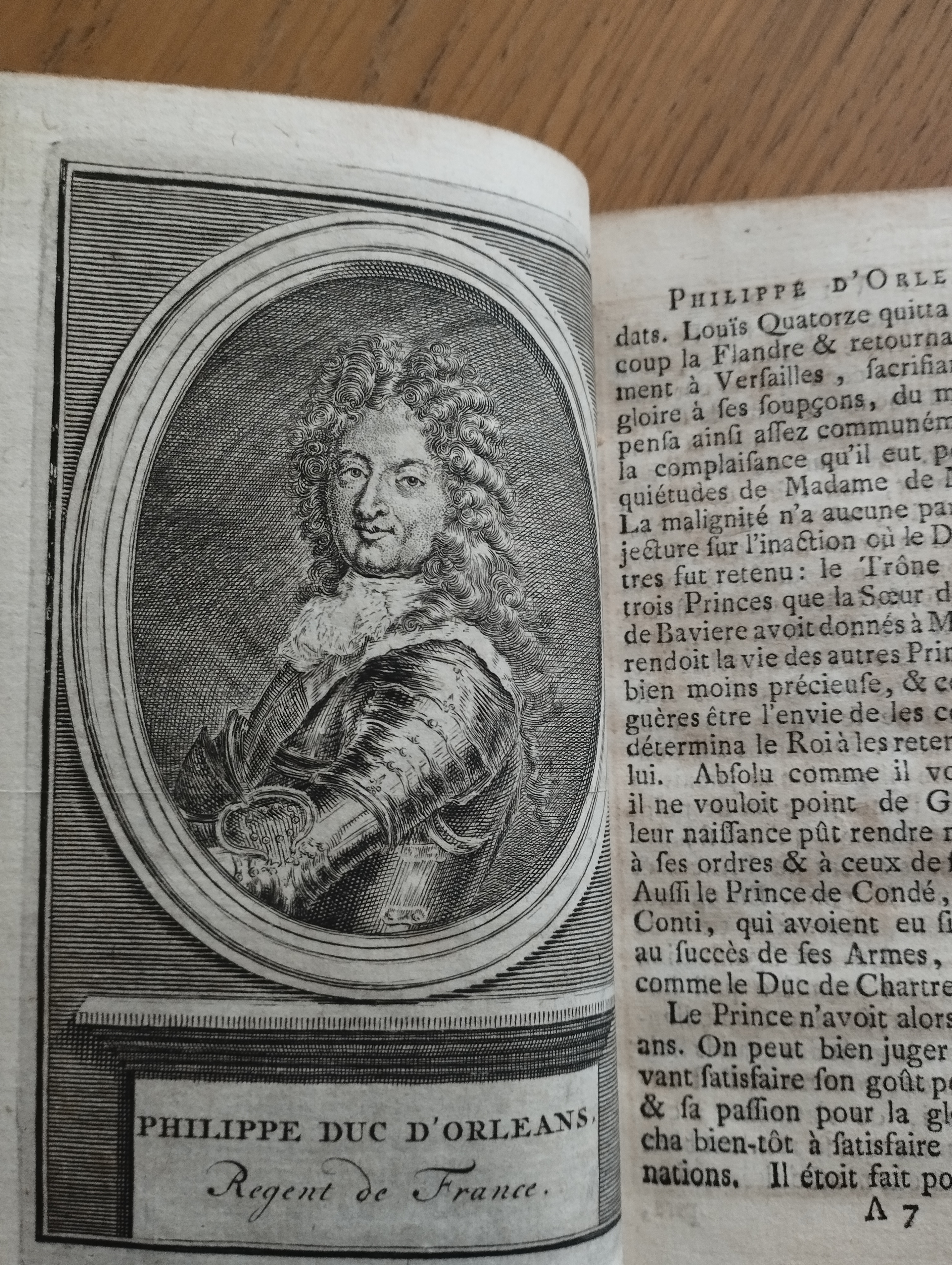 La vie de Philippe d'Orleas, petit fils de France, regent du Royaume Pendant le Minorité de Louis XV