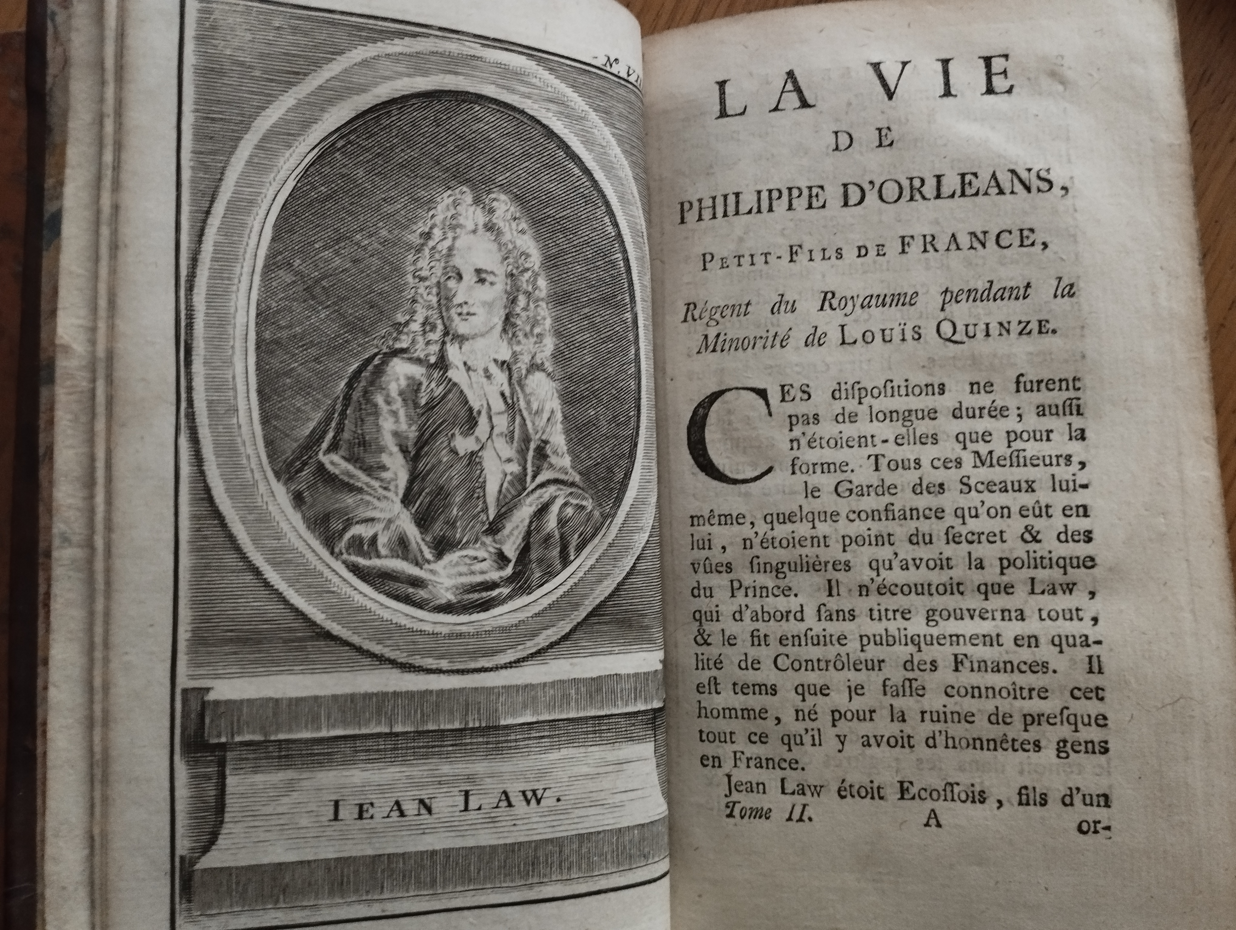 La vie de Philippe d'Orleas, petit fils de France, regent du Royaume Pendant le Minorité de Louis XV    2