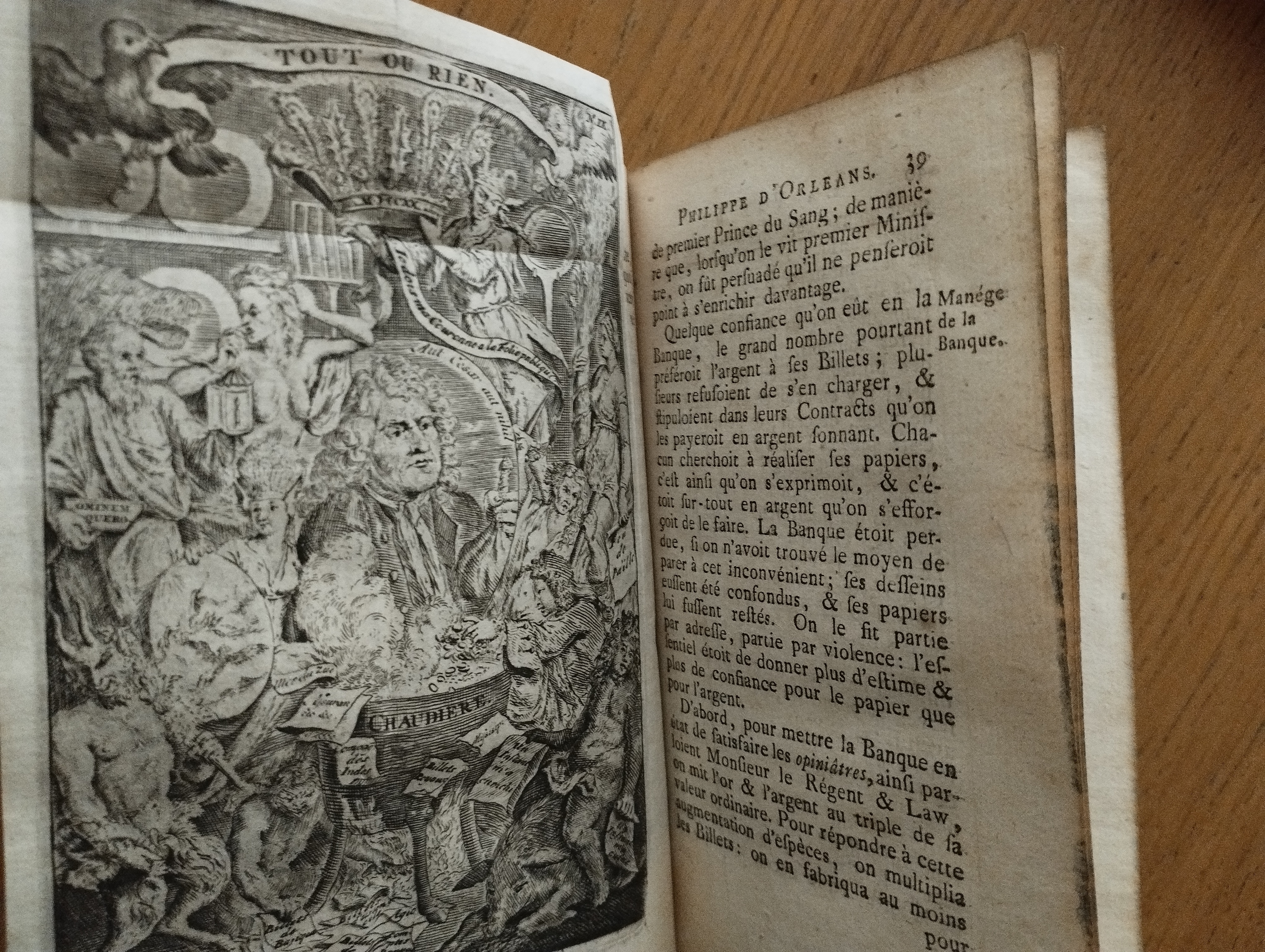 La vie de Philippe d'Orleas, petit fils de France, regent du Royaume Pendant le Minorité de Louis XV    2