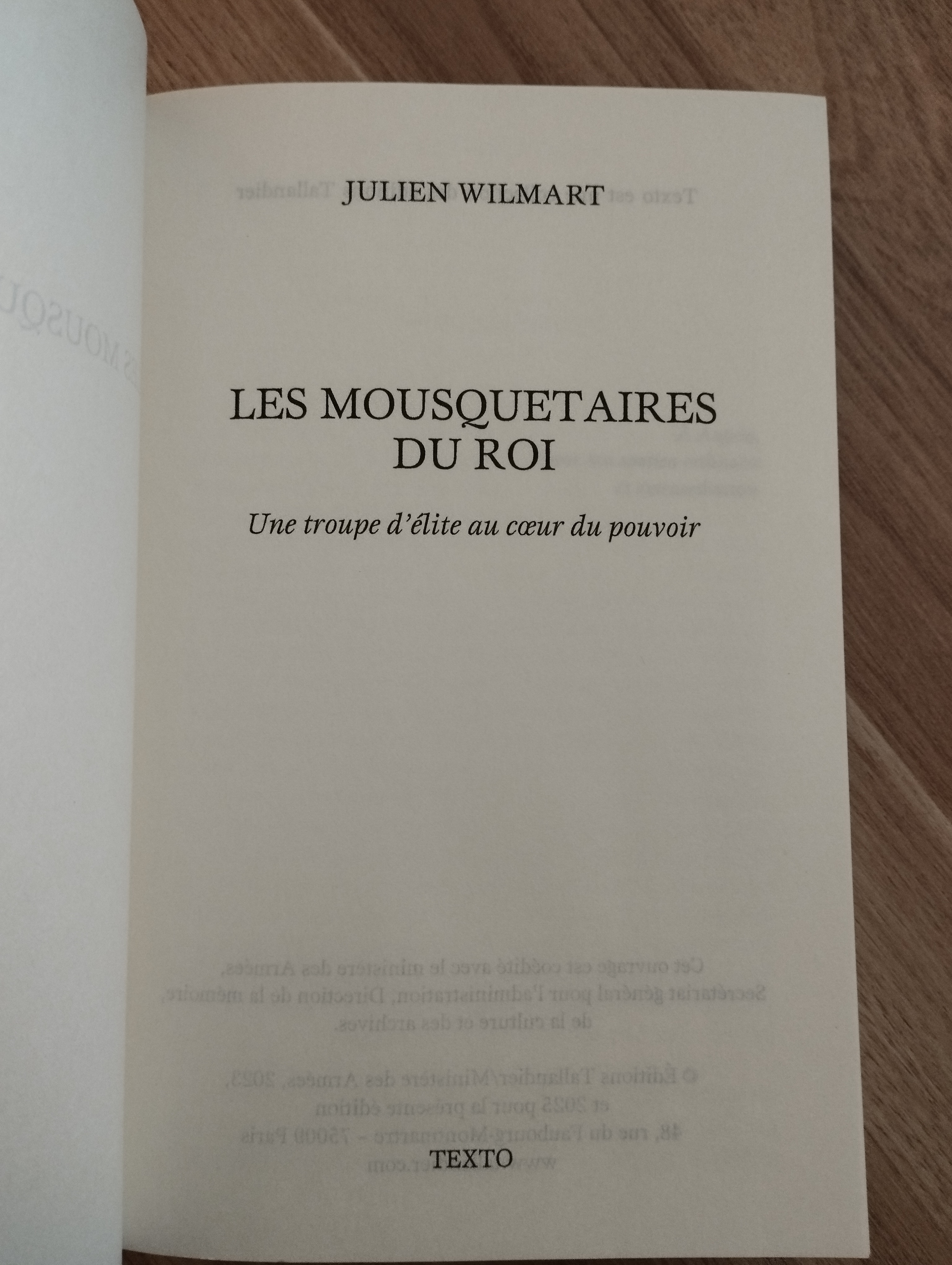 Julien Wilmart   Les Mousquetaires du roi
