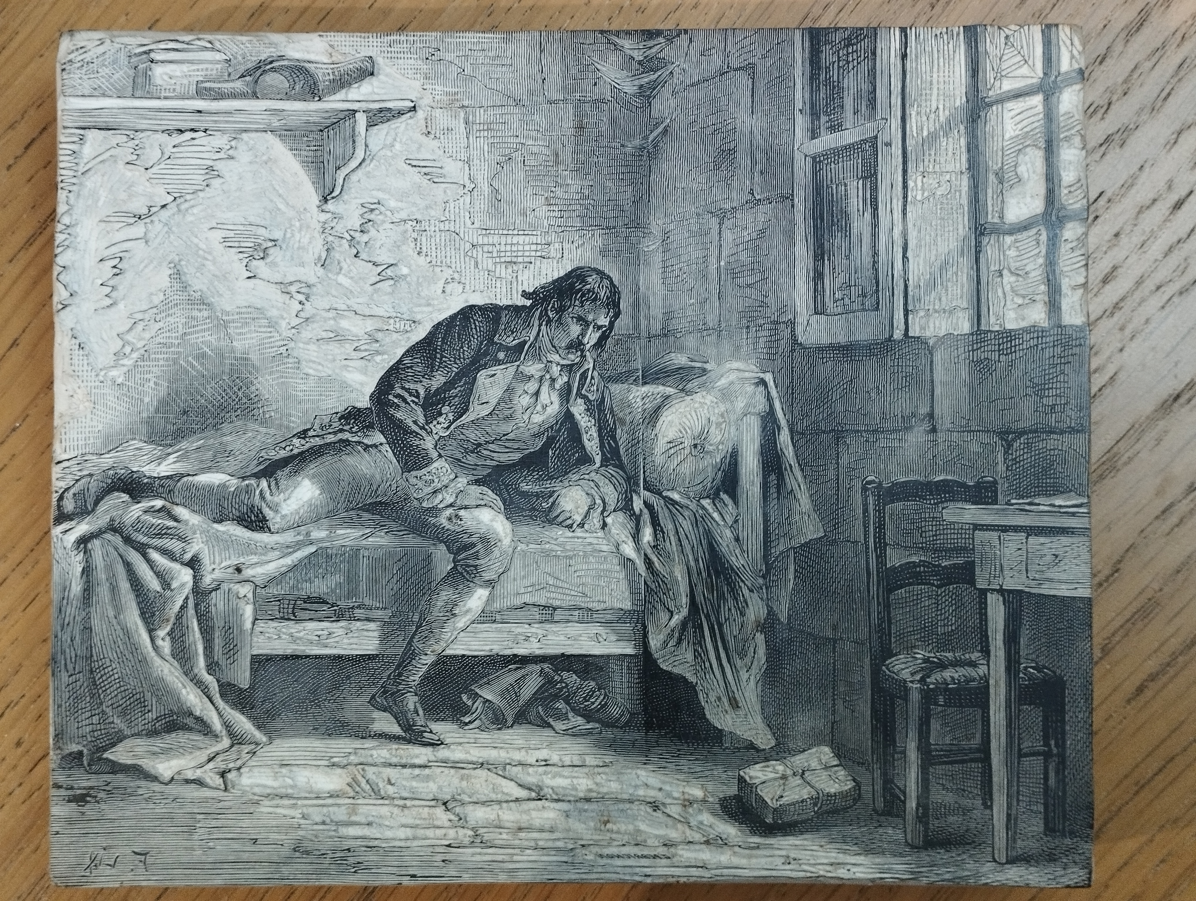 Gravure sur bois  pour les « Mémoires » d'Alexandre Dumas