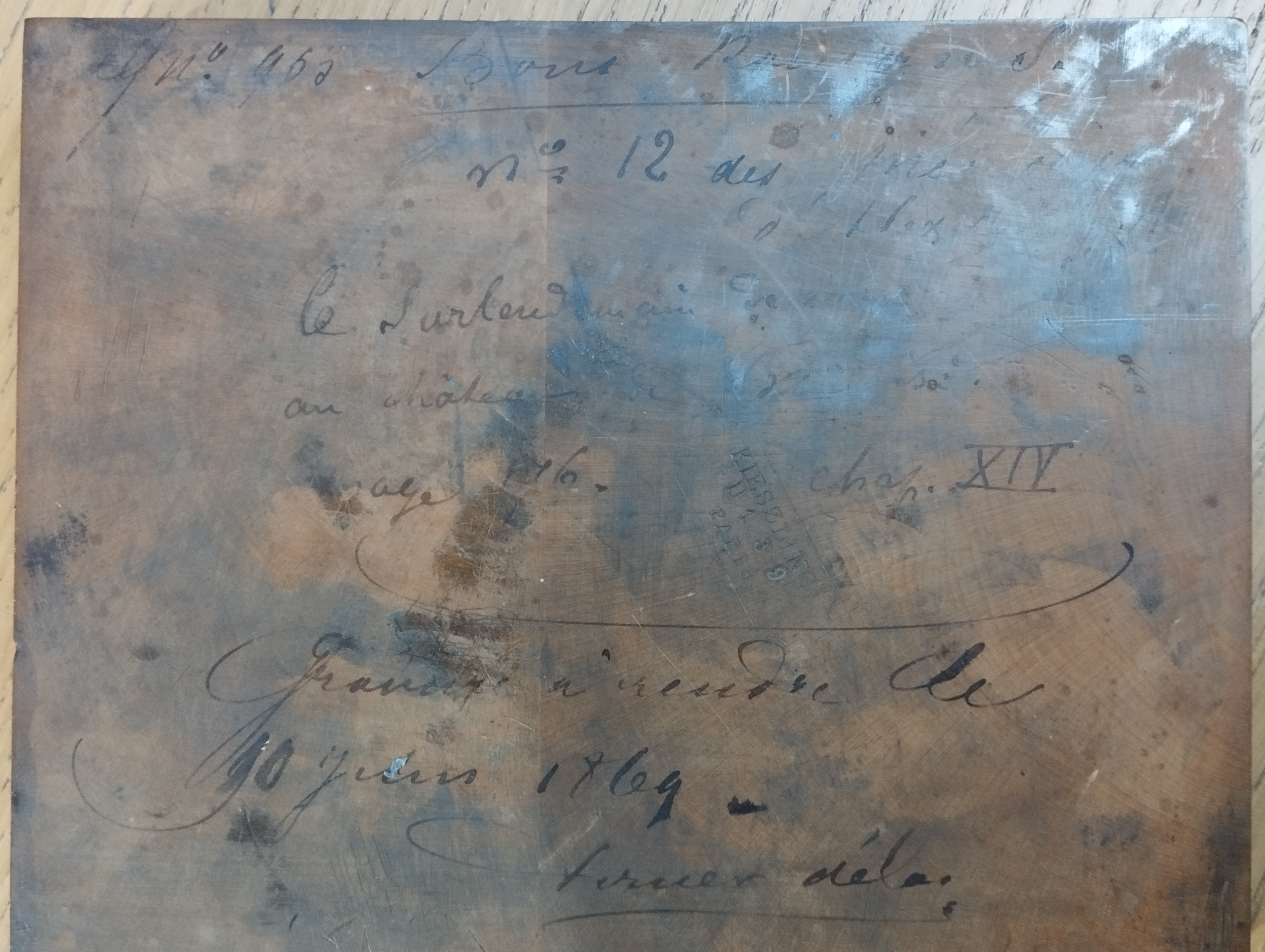 Gravure sur bois  pour les « Mémoires » d'Alexandre Dumas