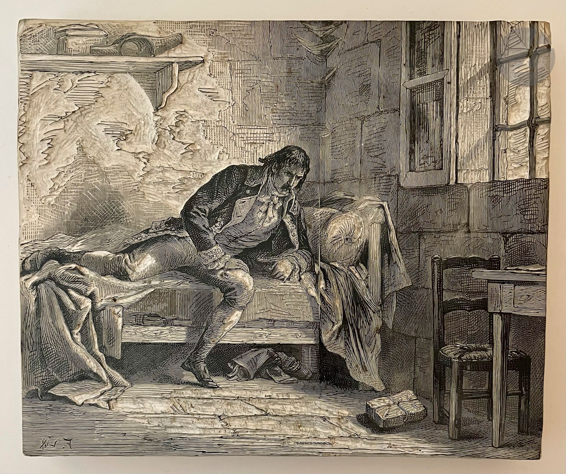 Gravure sur bois  pour les « Mémoires » d'Alexandre Dumas