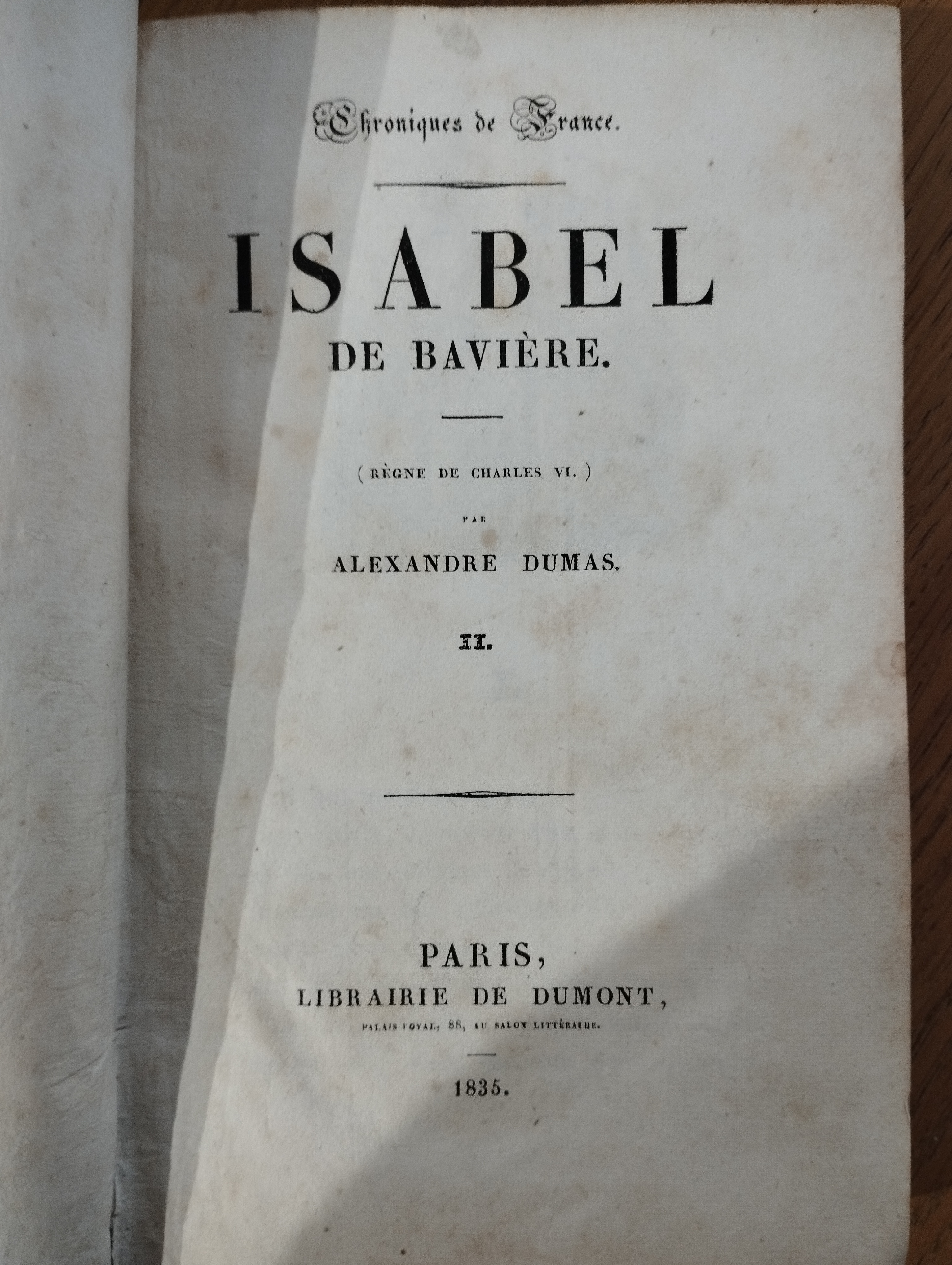 A.Dumas  Isabel de Baviere  2t.