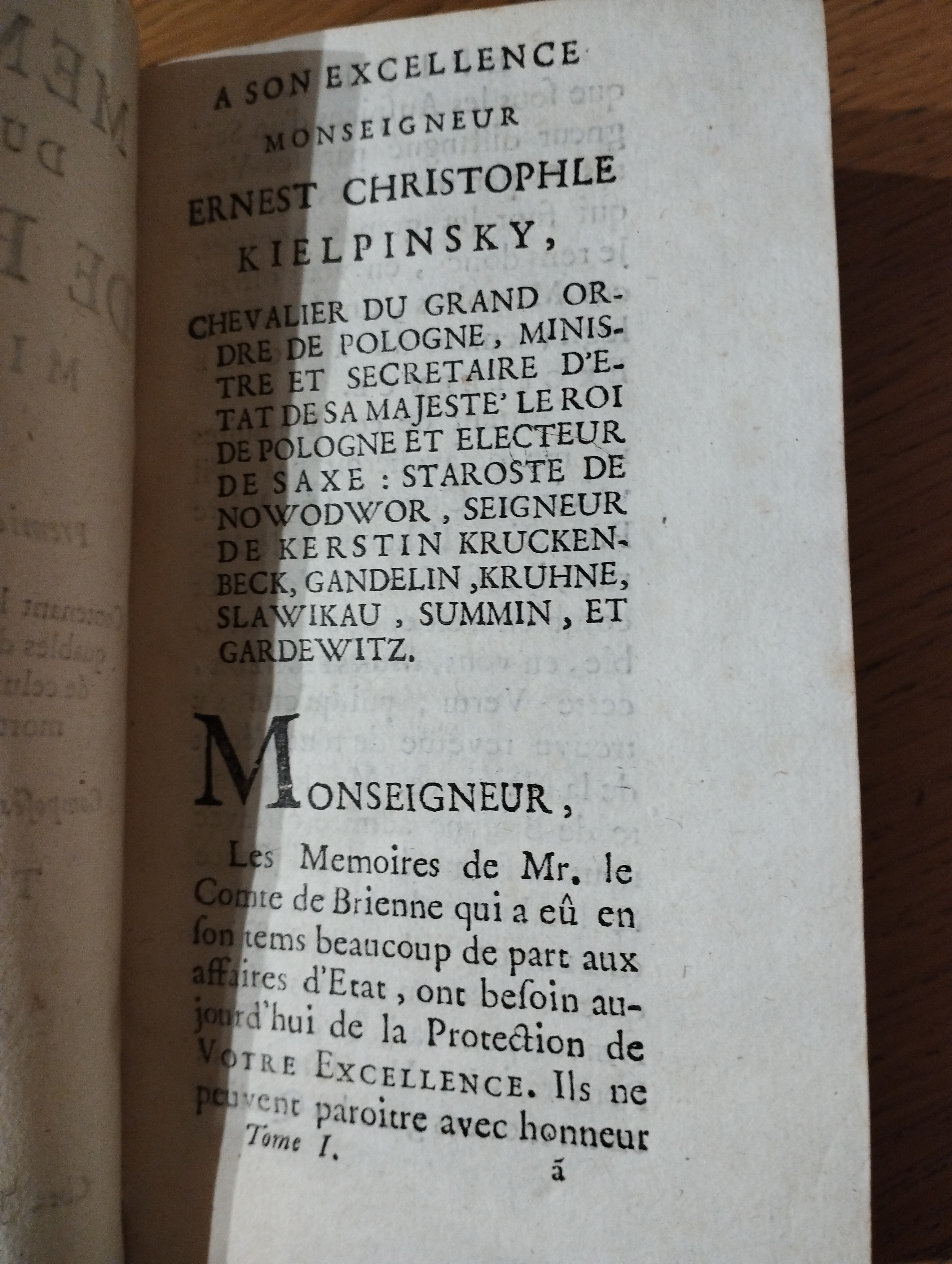 Memoires du comte de Brienne, ministre et premier secrétaire d'Etat  2tt. (1720)