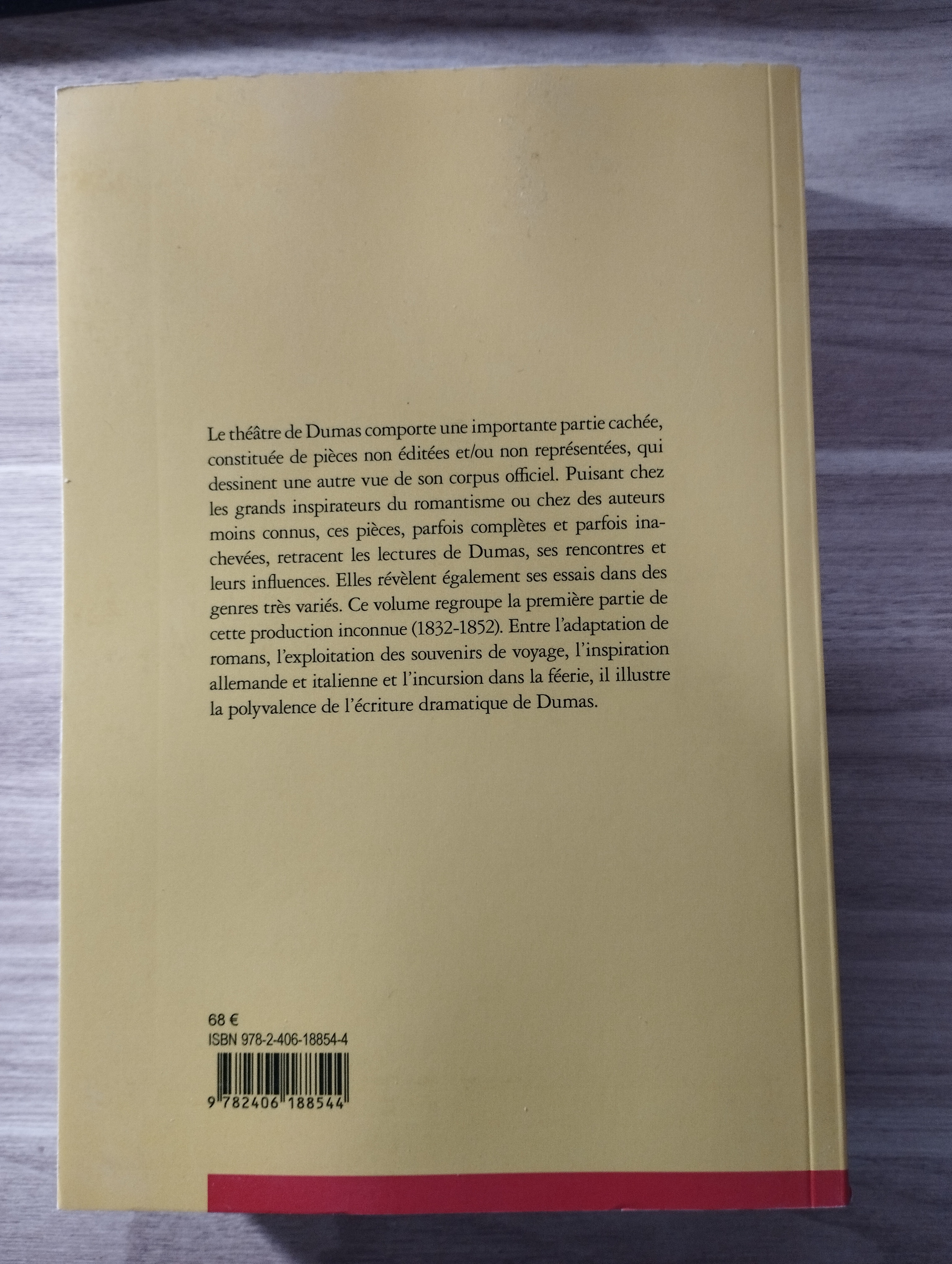 A.Dumas Théâtre complet Pièces inédites, I