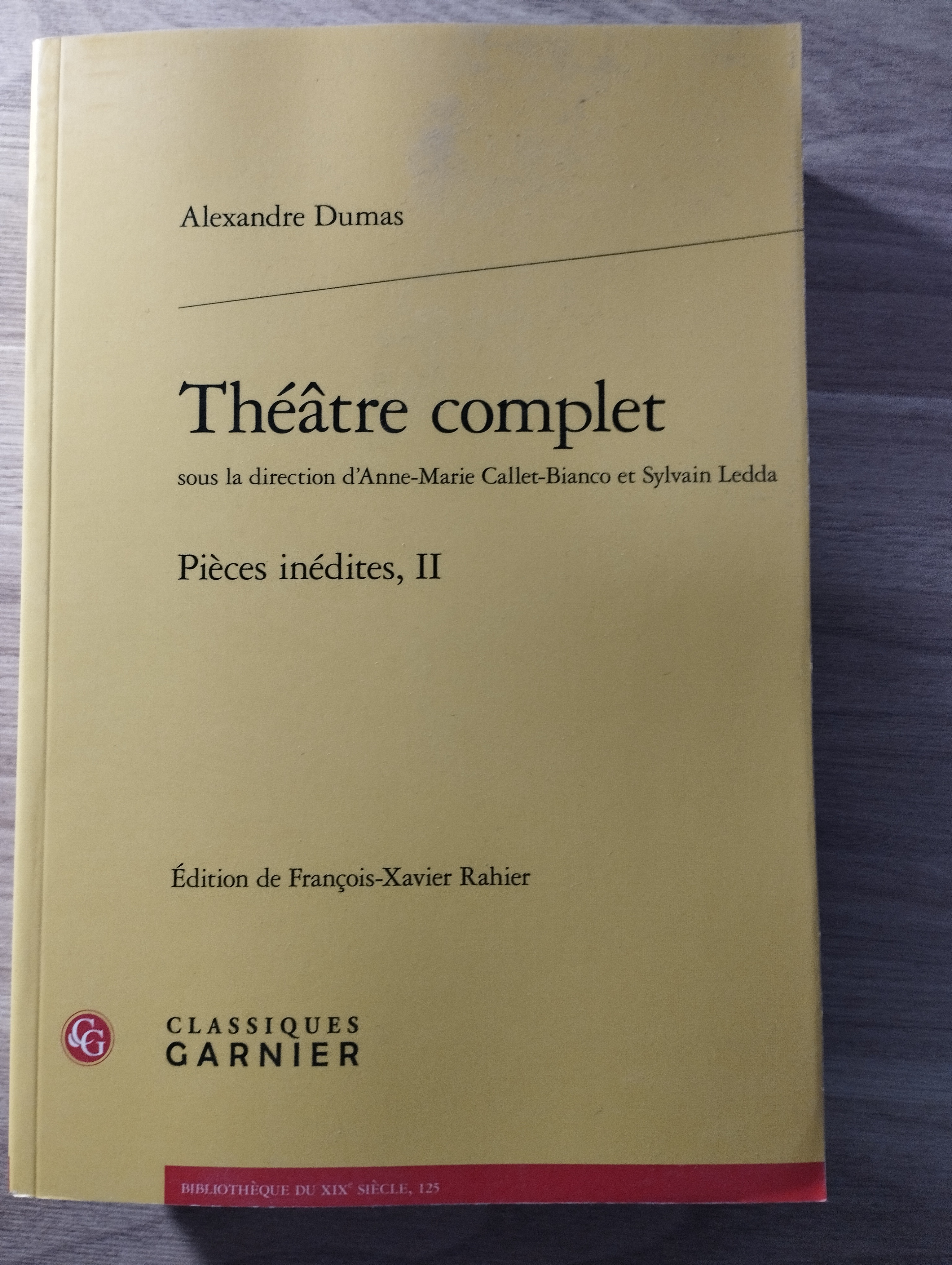 A.Dumas Théâtre complet Pièces inédites, II