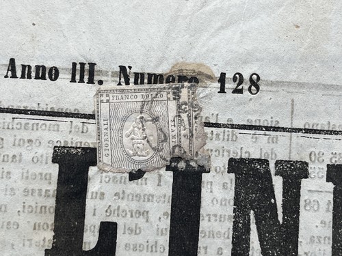 Journal L'Indipendente 9.6.1863