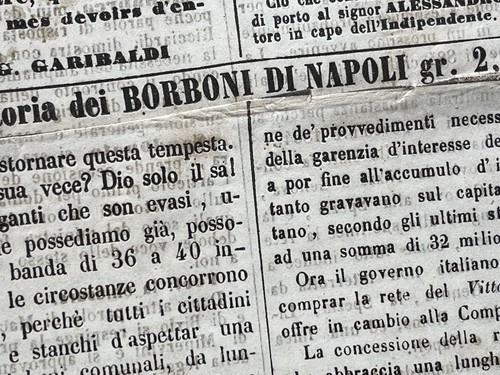 Journal L'Indipendente 9.6.1863