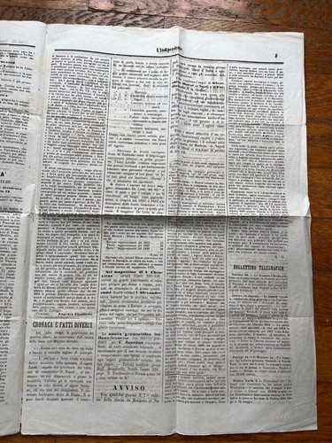 Journal L'Indipendente 12.6.1863     2