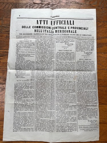Journal L'Indipendente 12.6.1863     2