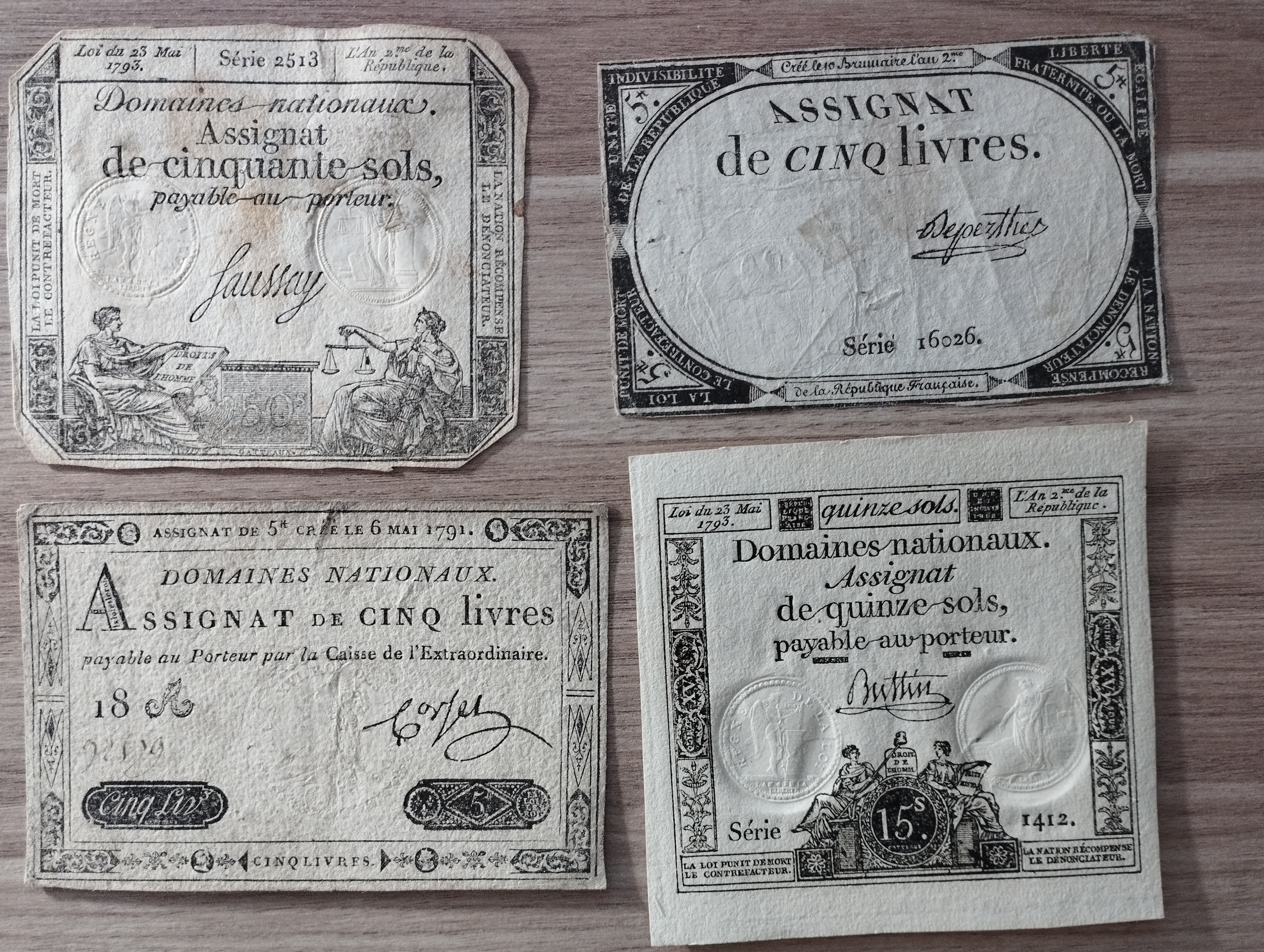 Assignates 1791-93