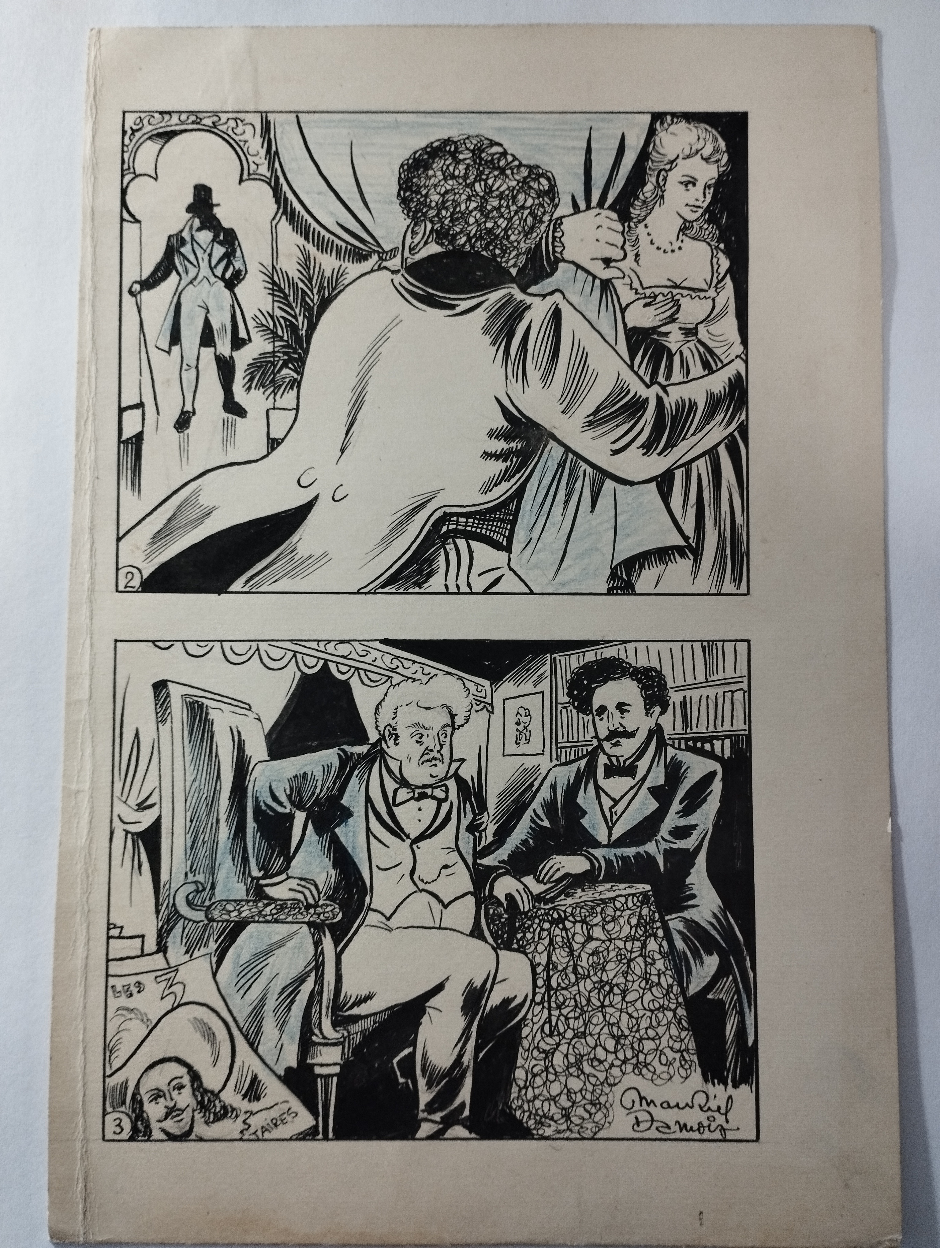 Maurice Damois  2 planches origineux