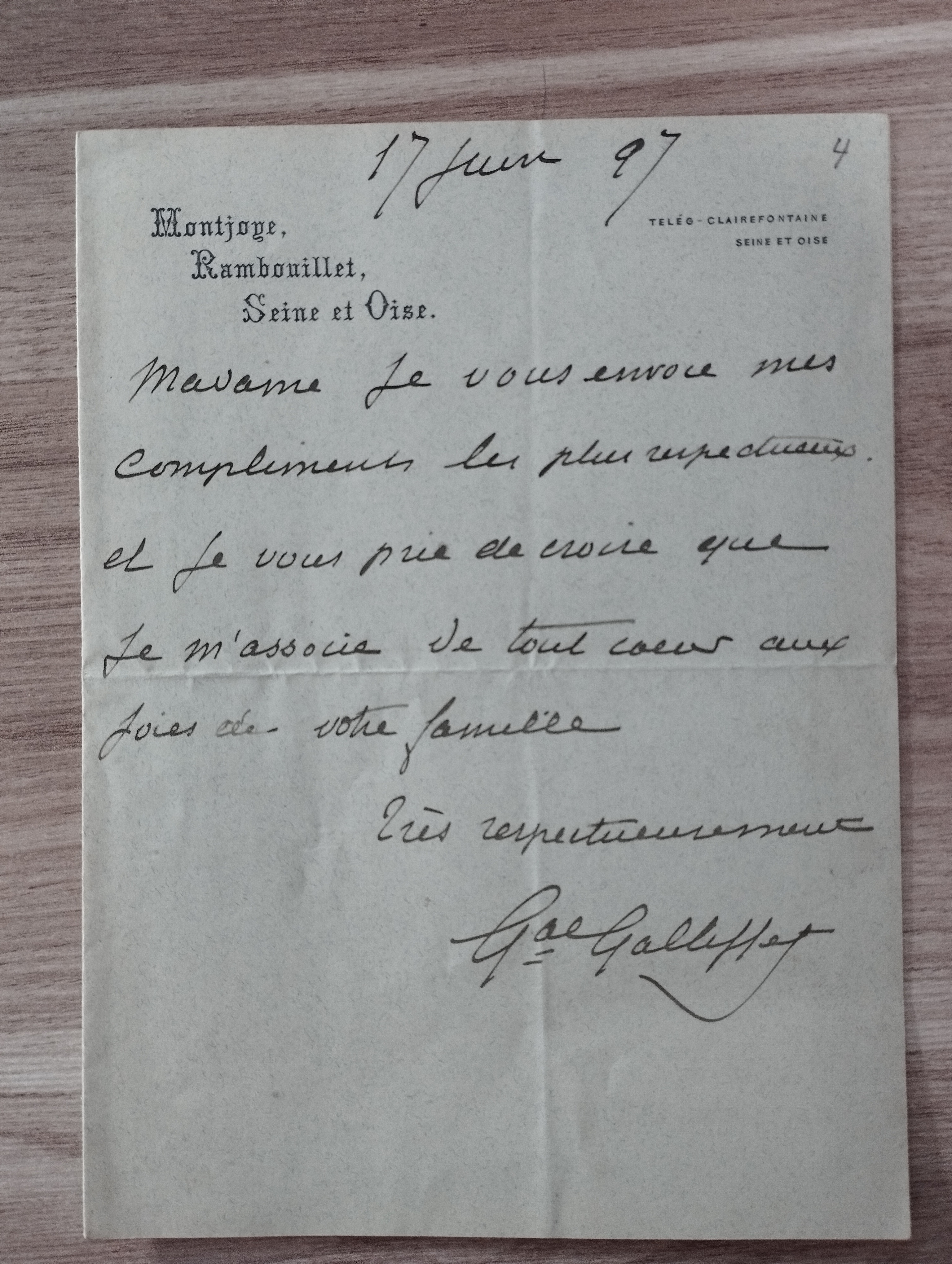 General Galliffet  LAS 17/06/1897