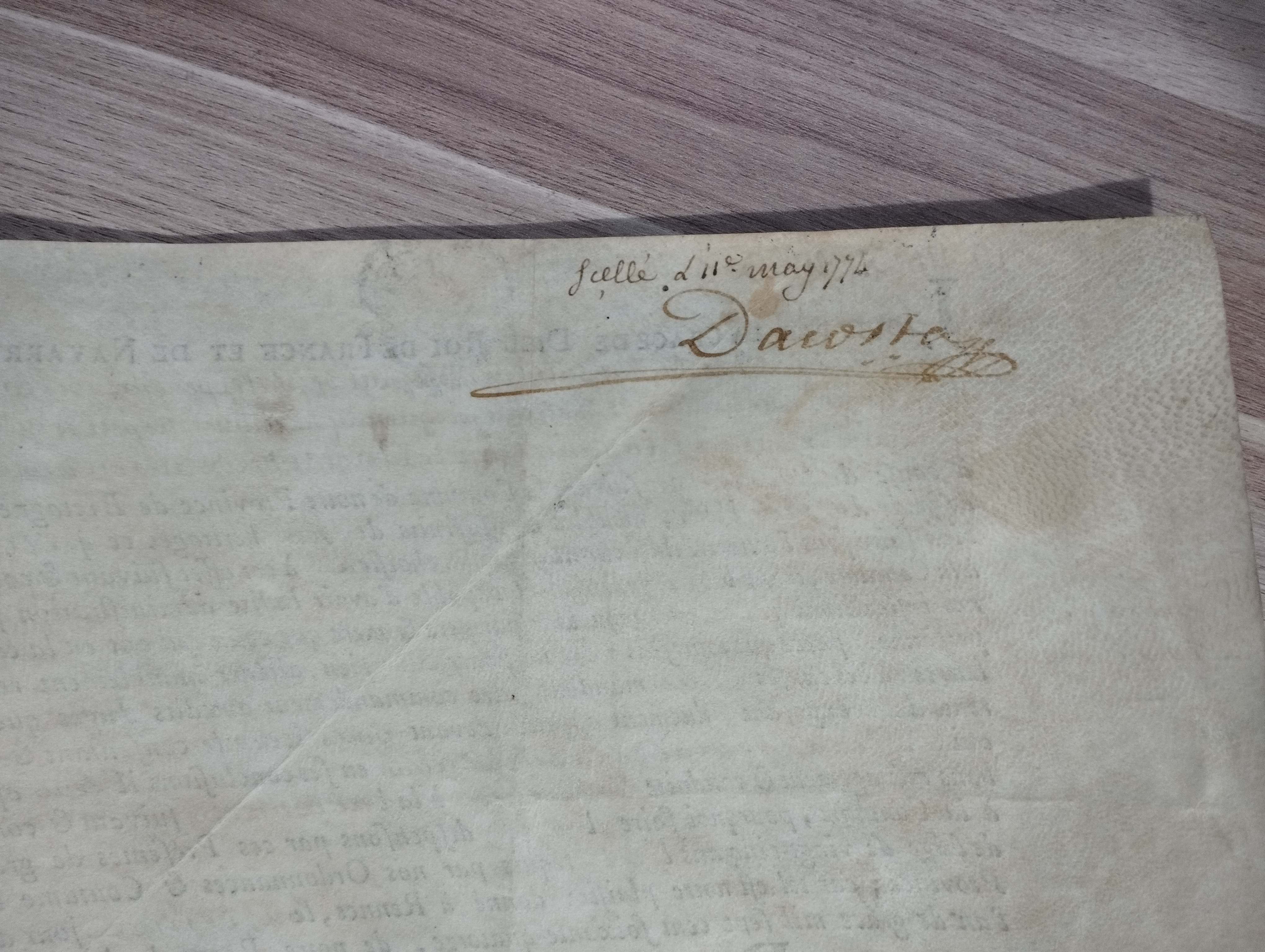 Décret de tutelle   12.05.1774