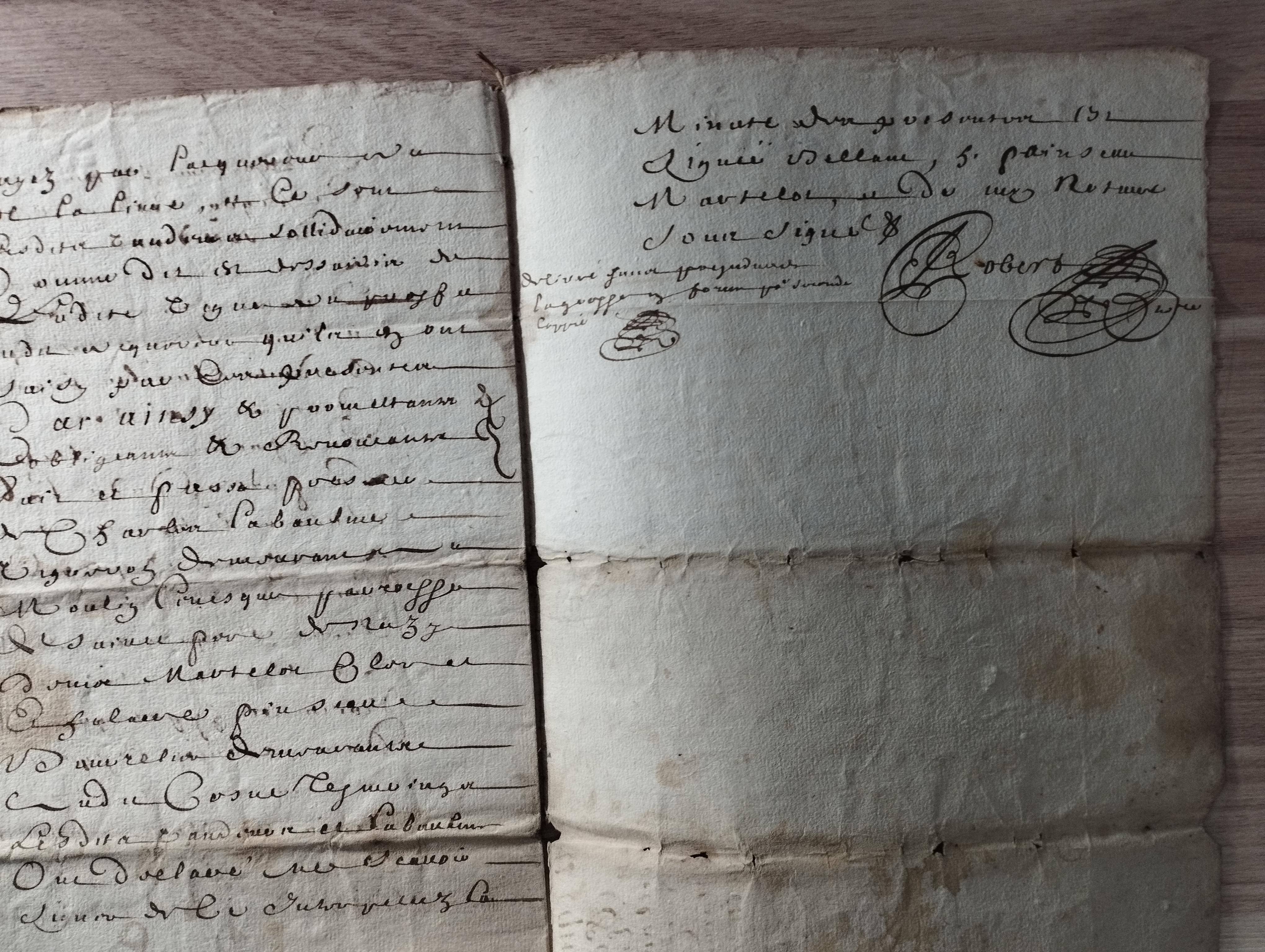 Contrat de mariage  1687