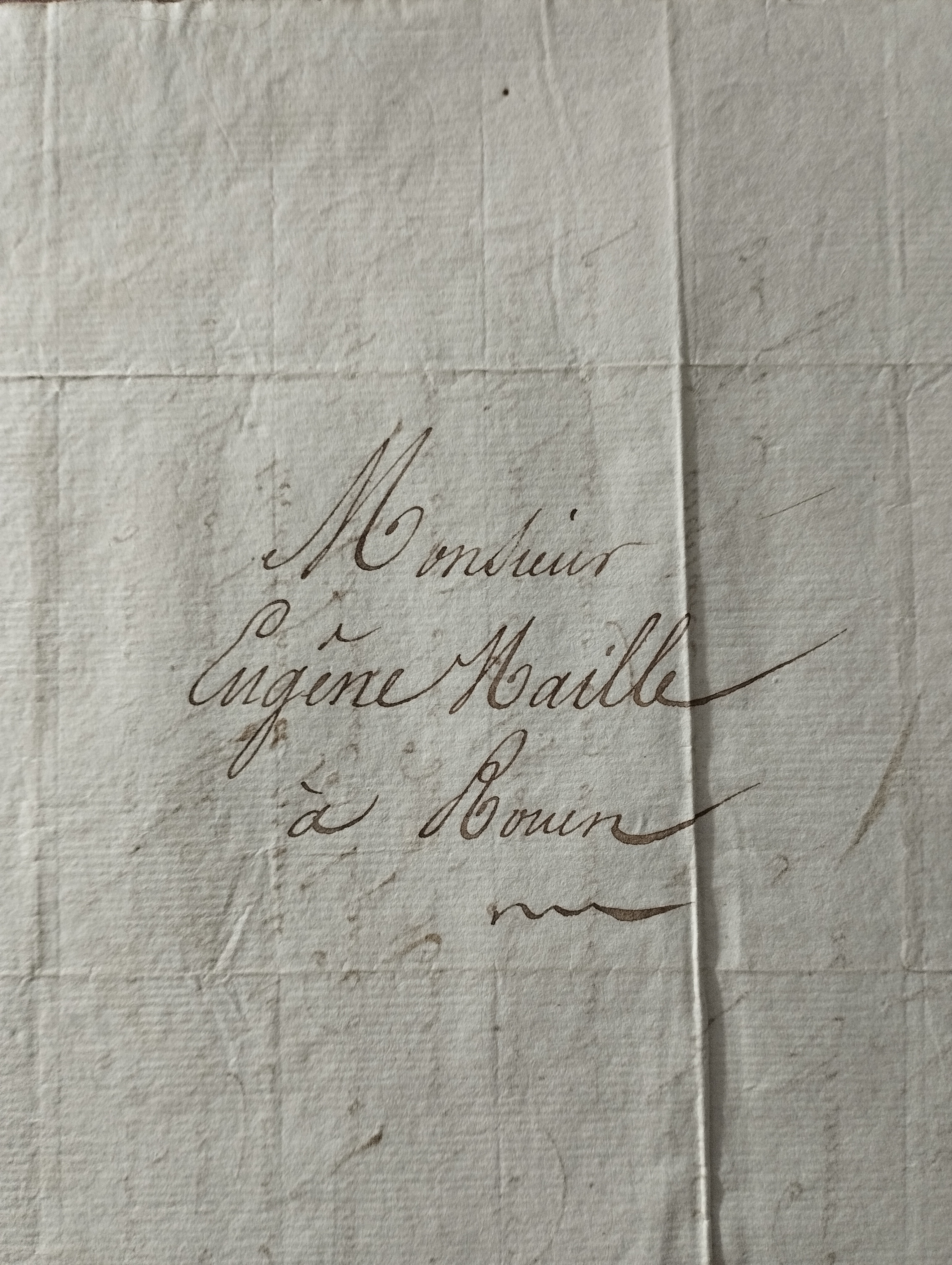 Lefevre   LAS a Eugene Maille  16 mai 1814