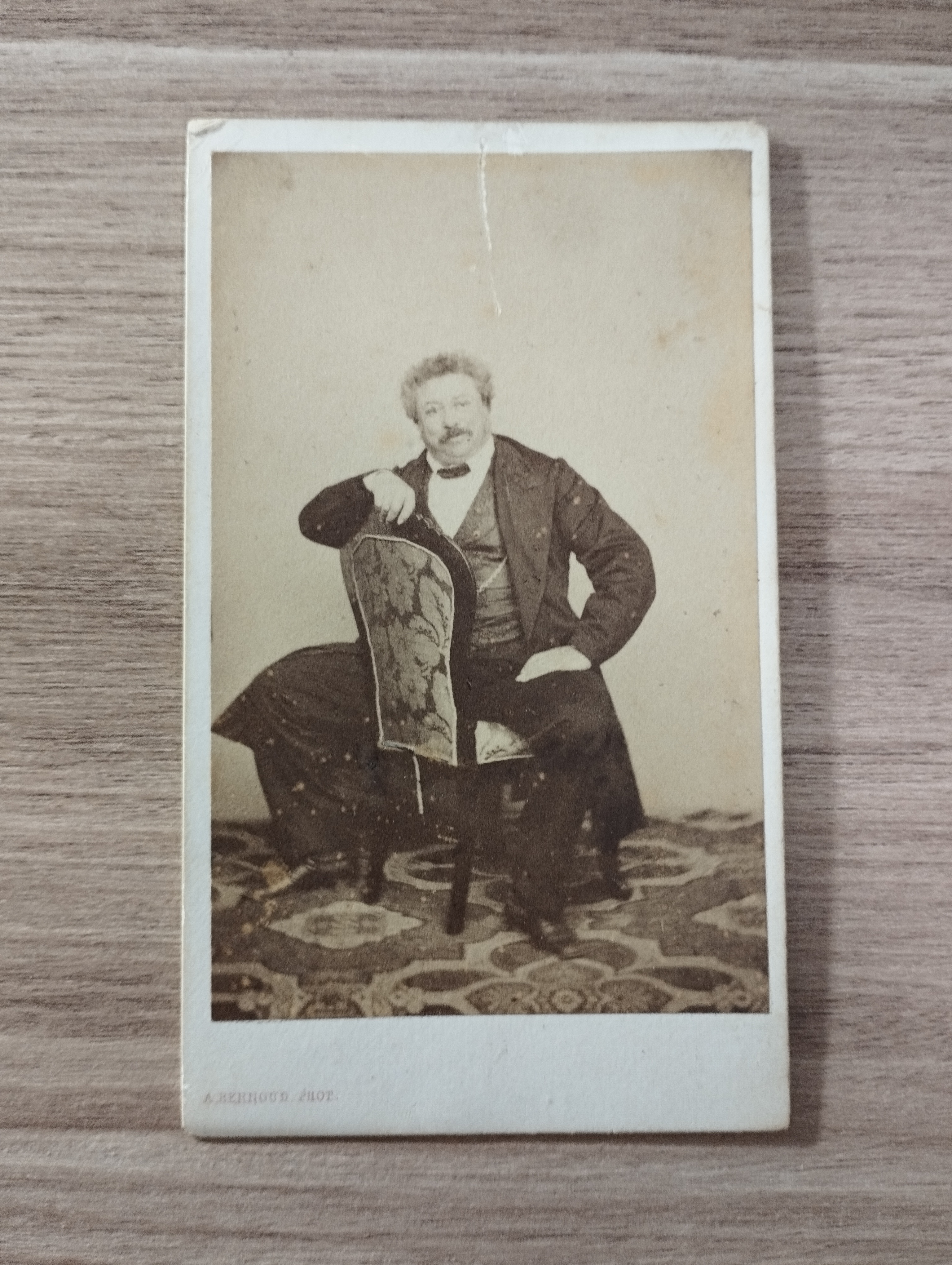 A.Dumas   portrait photographique original