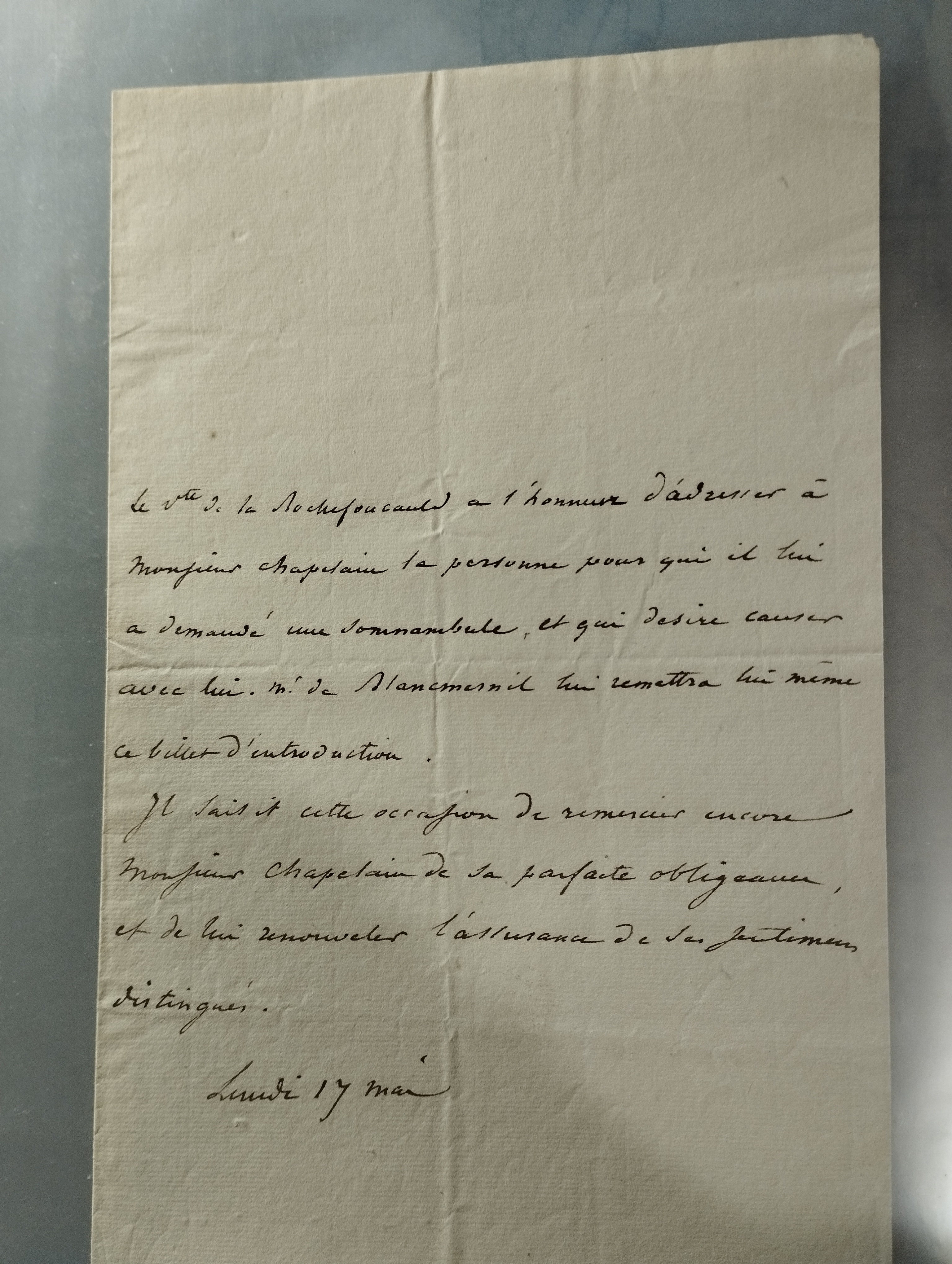 de la Rochefoucauld    LA  Lundi 17 mai