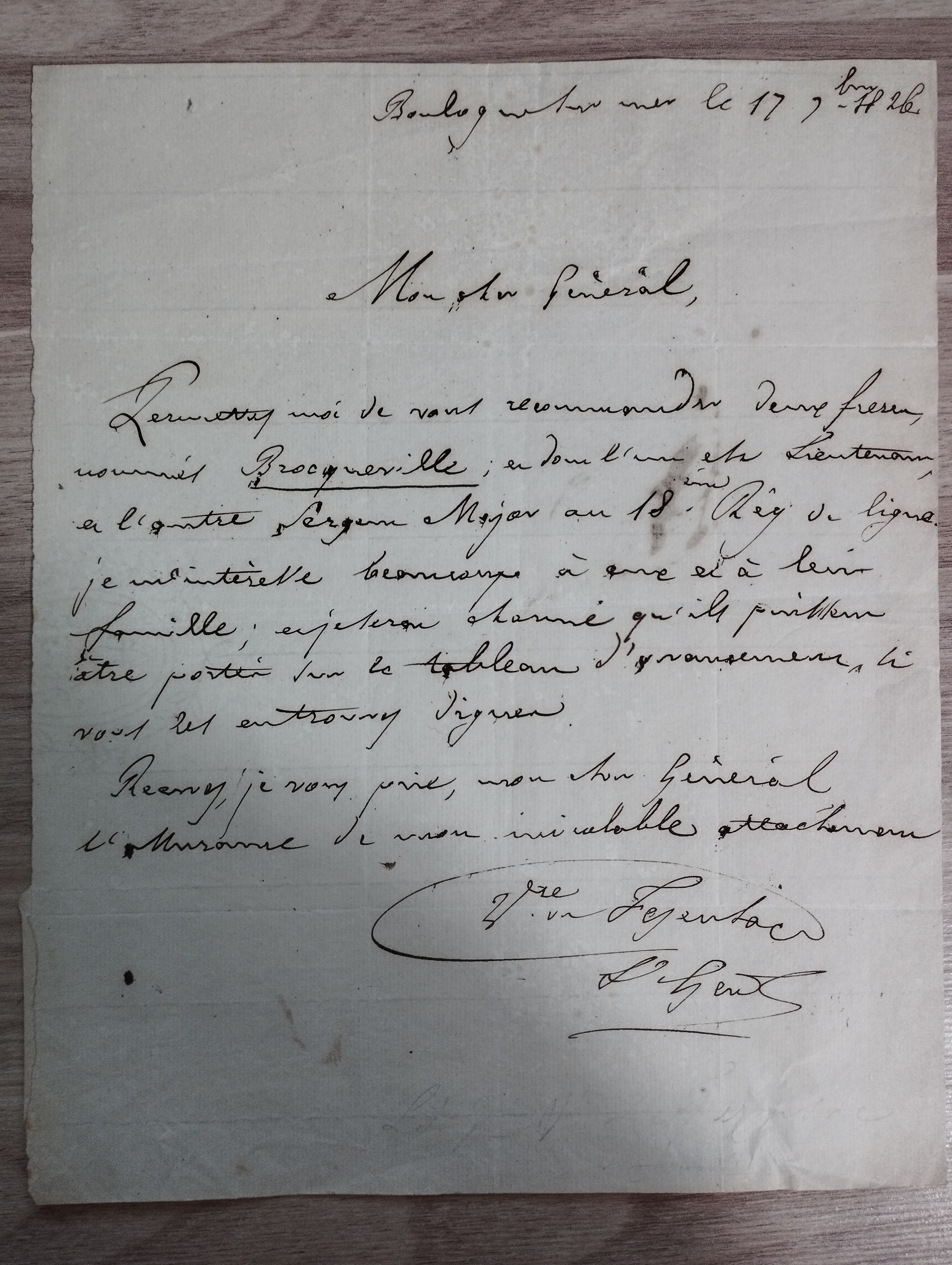 General Montesquiou-Fezensac  LAS  1826