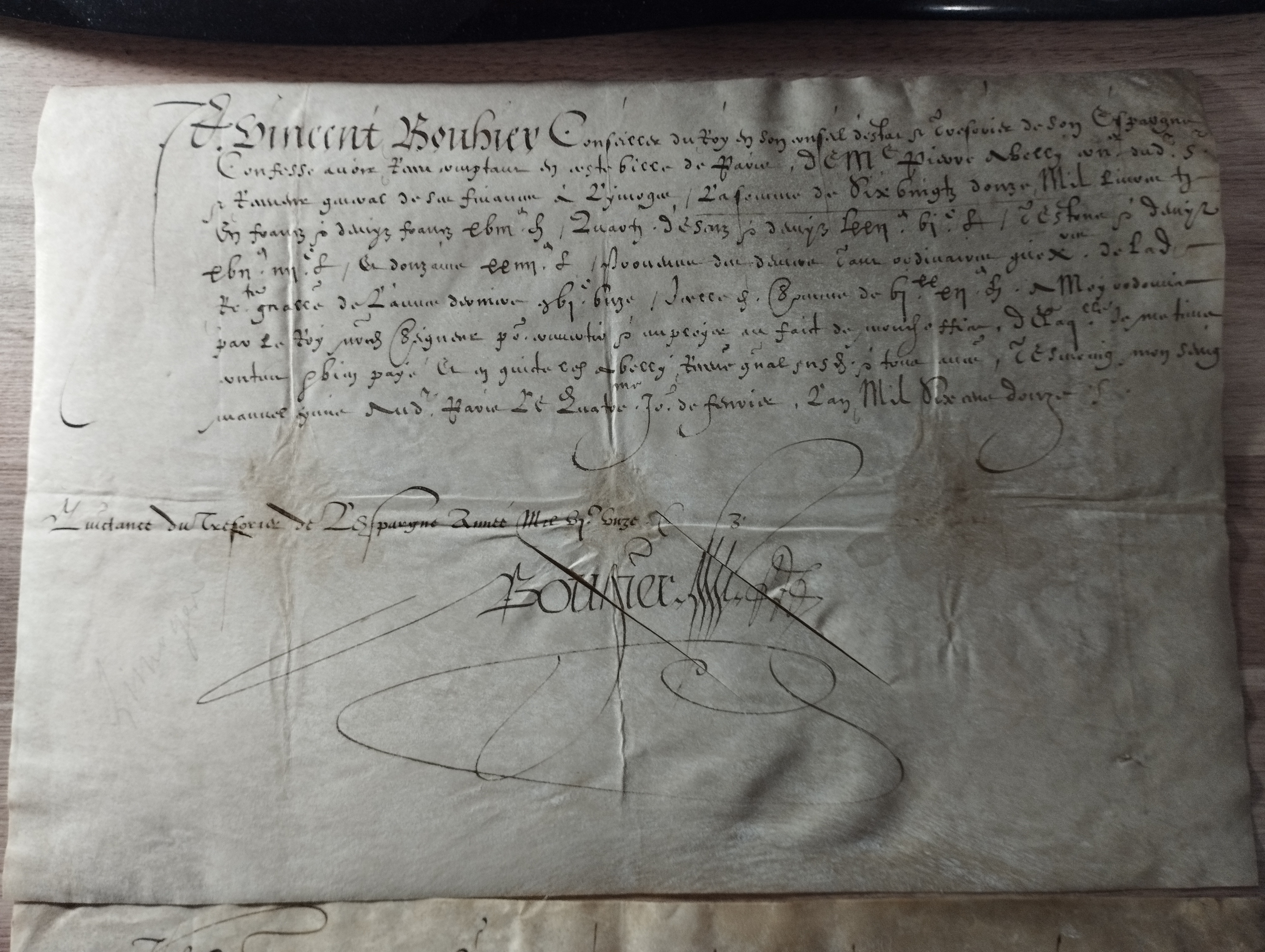 Vincent Bouhier  2 P.S.   1612